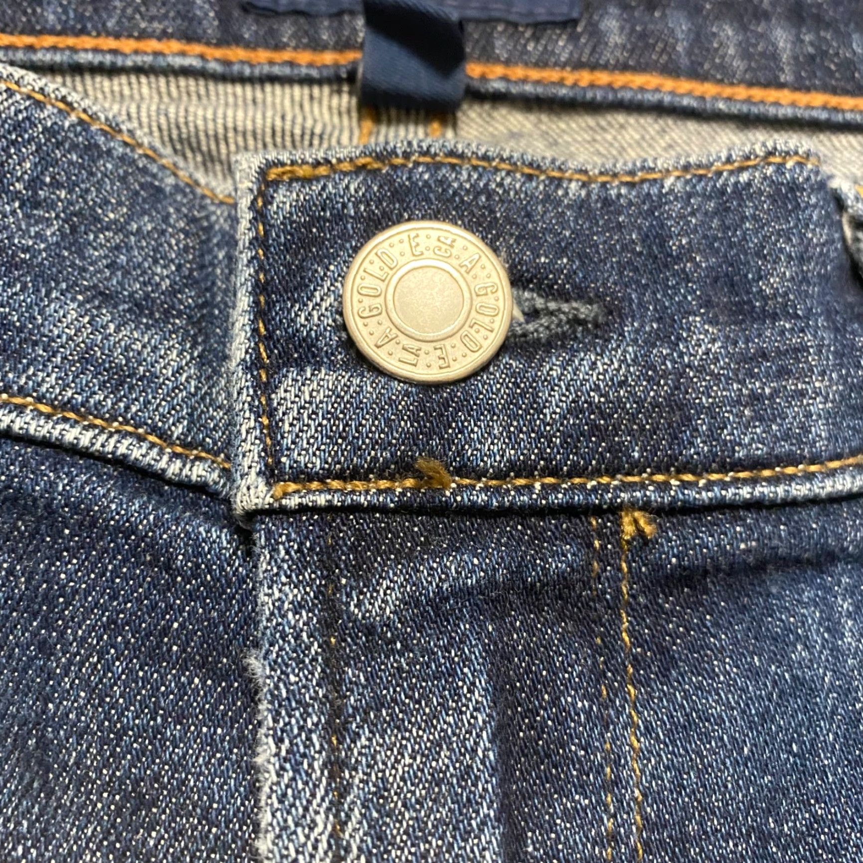 Agolde AGOLDE Jeans 5-Pocket Dark Wash Mid Rise Cropped Distressed blue denim Womens 28 size Size 28" / US 6 / IT 42 - 4 Thumbnail
