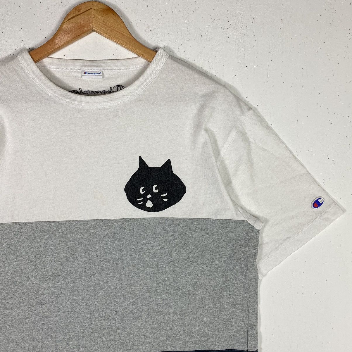 Champion × Issey Miyake × Ne-Net CHAMPION NE-NET Nya Basic Logo Multicolor Tee Size US L / EU 52-54 / 3 - 3 Thumbnail