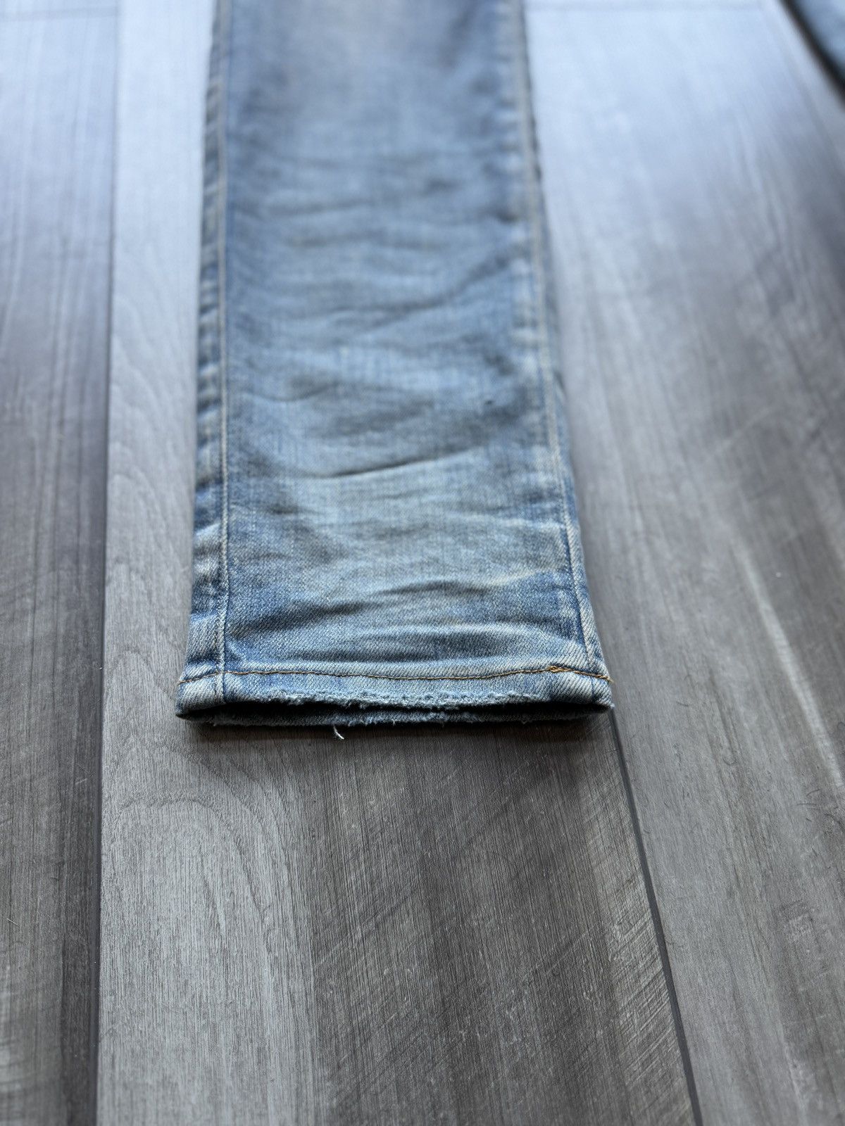Amiri Amiri MX2 Indigo/Orange Flannel Denim Size US 33 - 4 Thumbnail