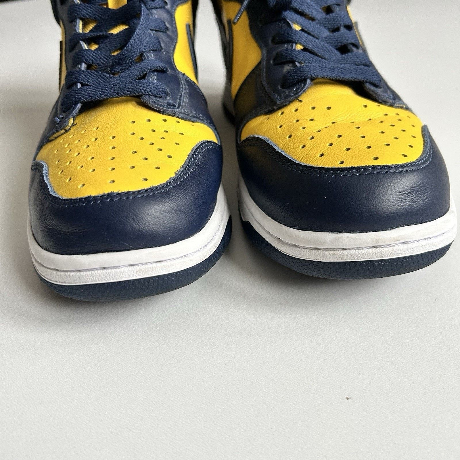 Nike Nike Dunk High US 9.5 SP Retro Michigan Varsity Maize Navy Size US 9 / EU 42 - 4 Thumbnail