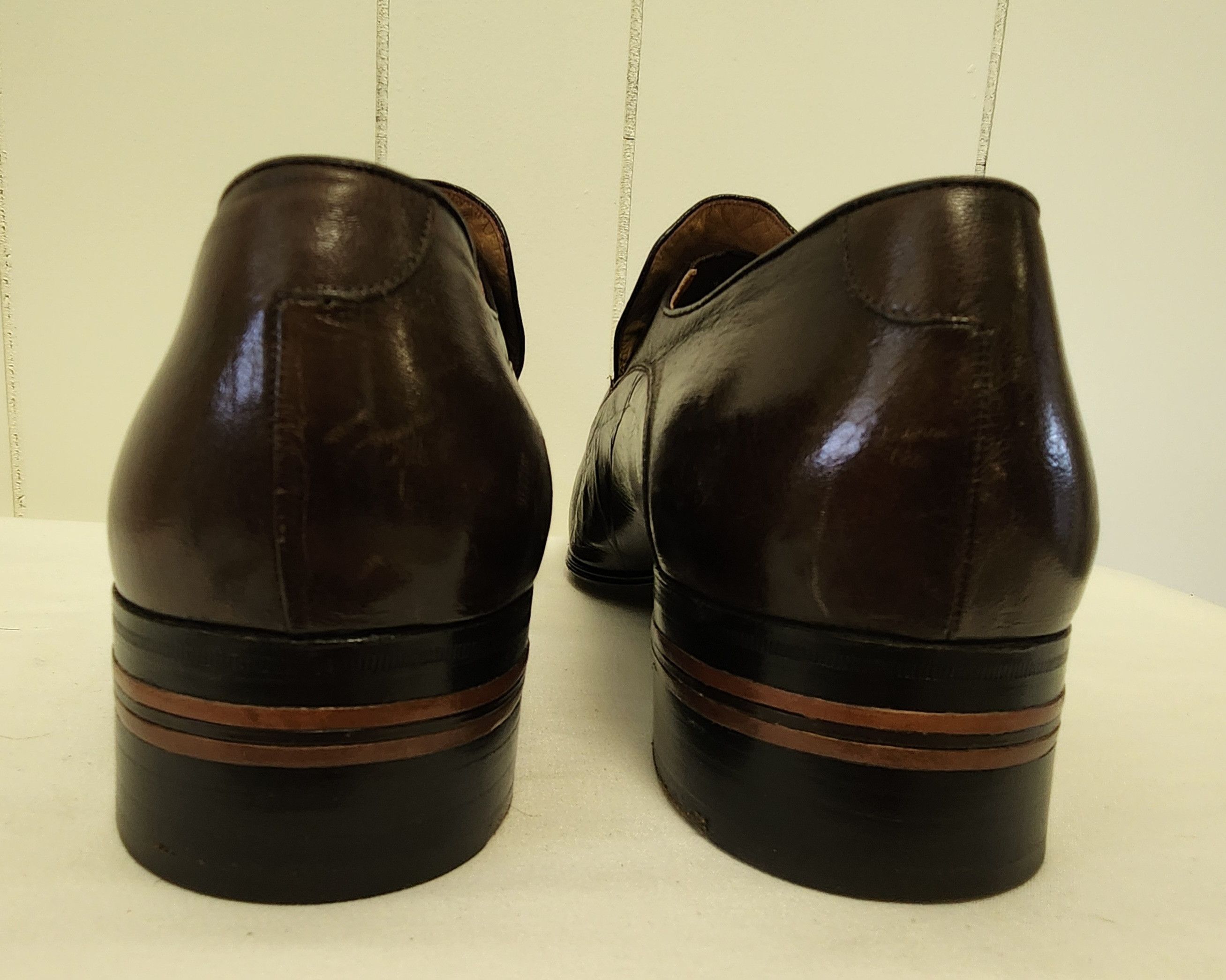 BIJAN Bijan Beverly Hills shoes 8.5 men's brown leather loafers Size US 8.5 / EU 41-42 - 7 Thumbnail