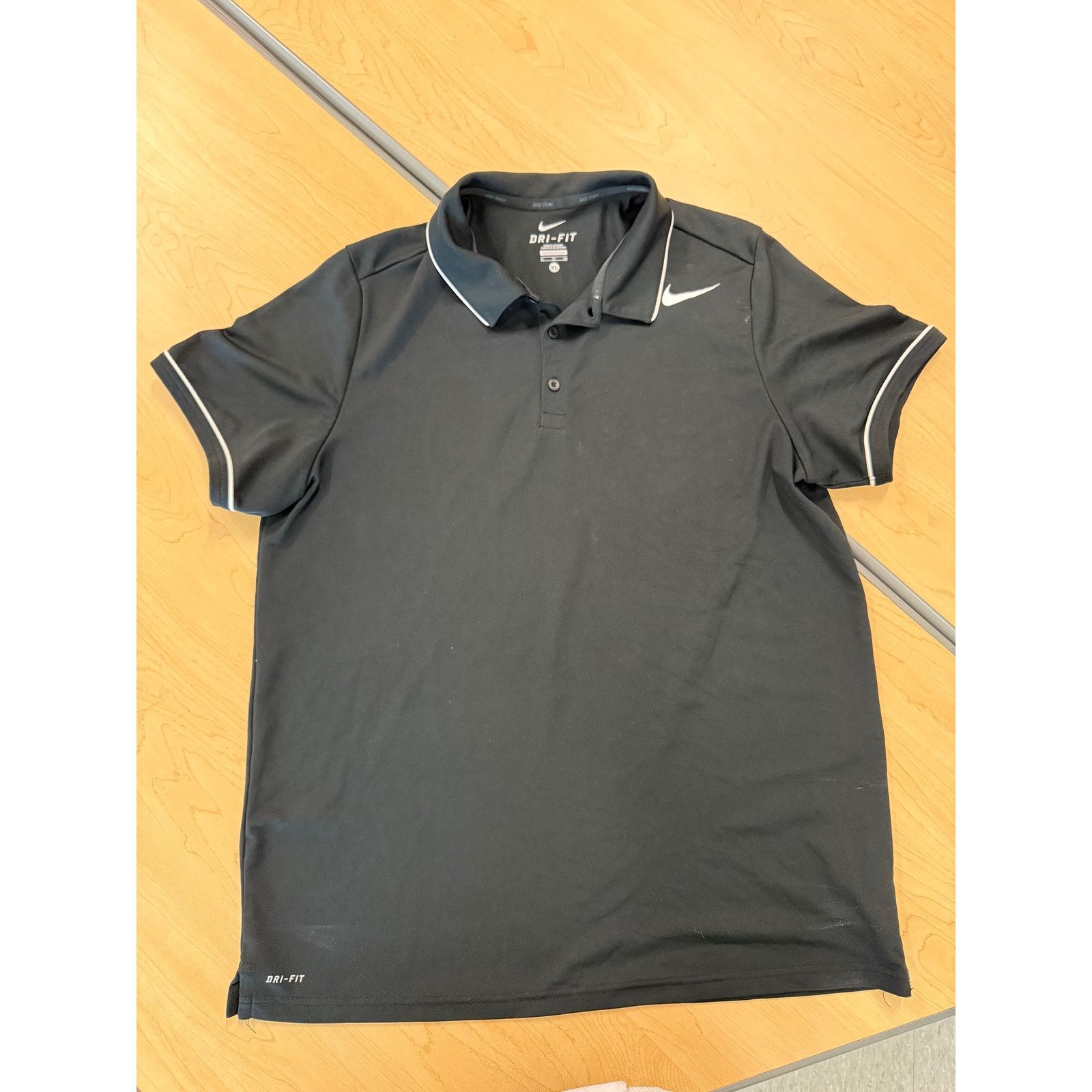 Nike Nike Dri-FIT Black Polo Shirt Men’s XL Short Sleeve Size US XL / EU 56 / 4 - 1 Thumbnail