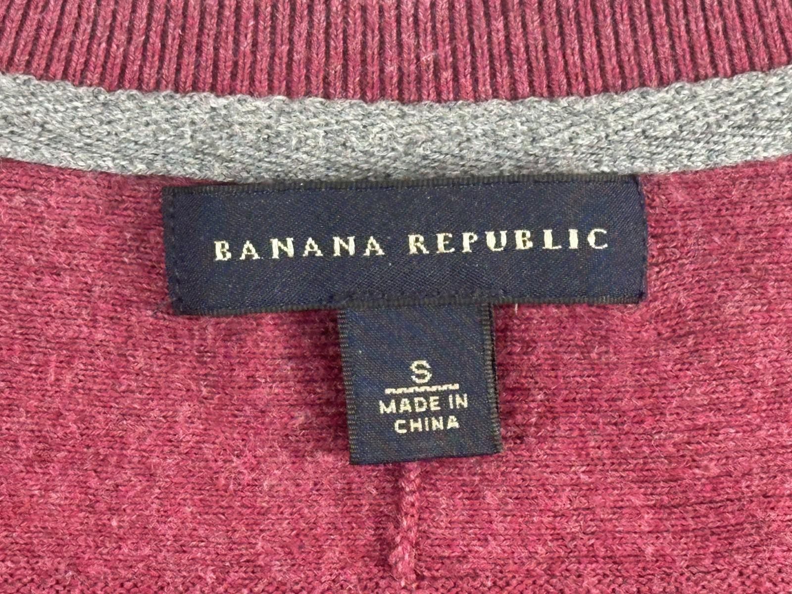 Banana Republic Banana Republic Men's Small Red Lightweight Pullover Sweater Size US S / EU 44-46 / 1 - 6 Thumbnail