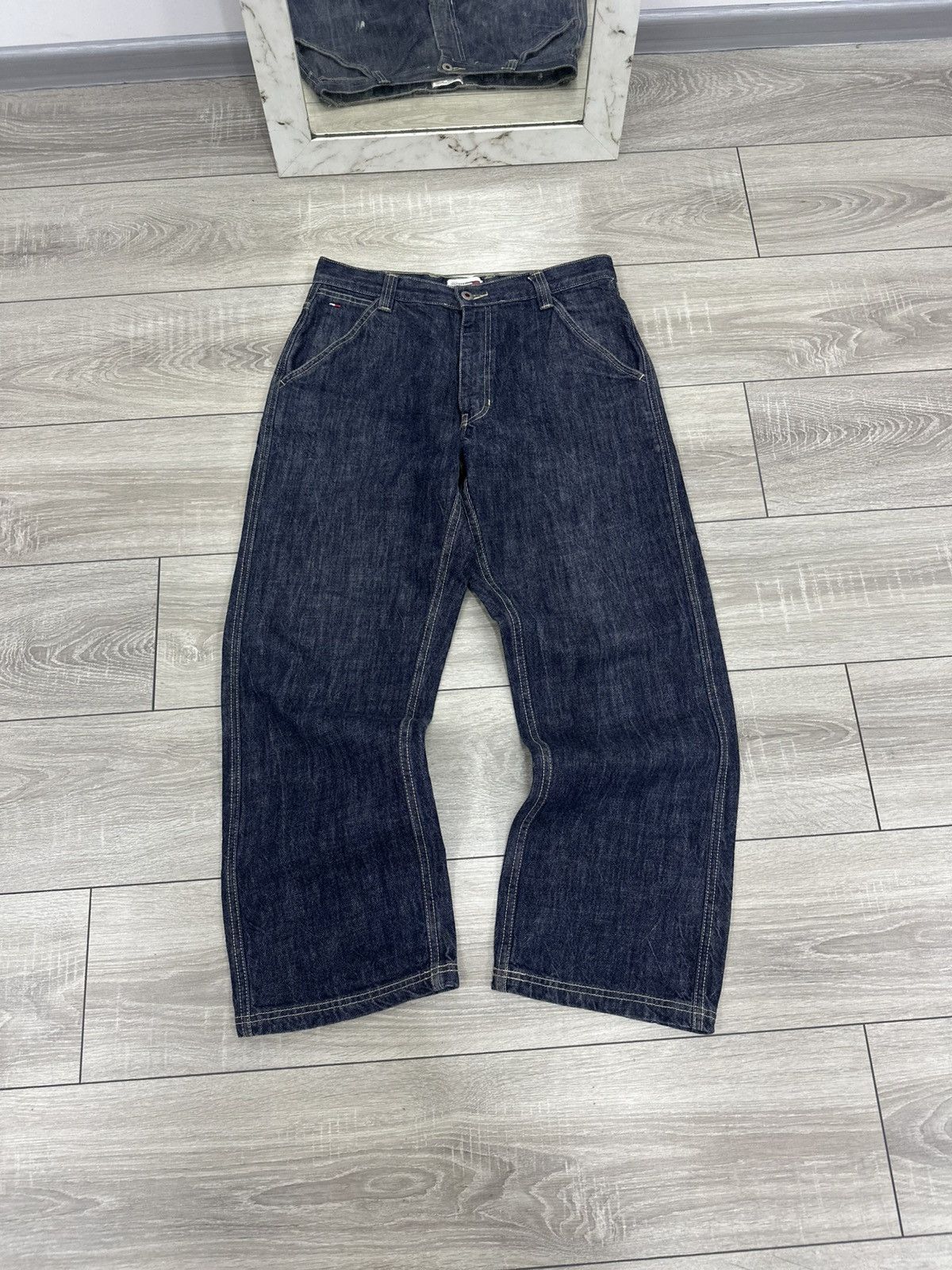 Vintage Baggy Wide Tommy Hilfiger Vintage Denim Jeans Size US 32 / EU 48 - 4 Thumbnail