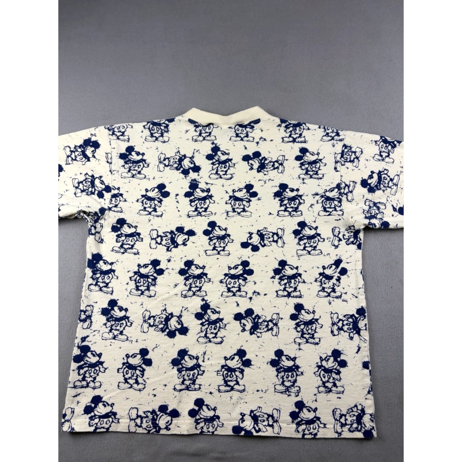 Disney VINTAGE Mickey Mouse Shirt Walt Disney World 90s XL White Crew Neck Short Sleeve Cotton Men Size US XL / EU 56 / 4 - 4 Thumbnail