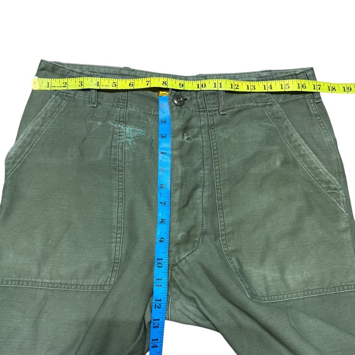 Vintage Vintage 80s OG107 Us Army Fatigue Pants Repaired Size US 34 / EU 50 - 17 Thumbnail
