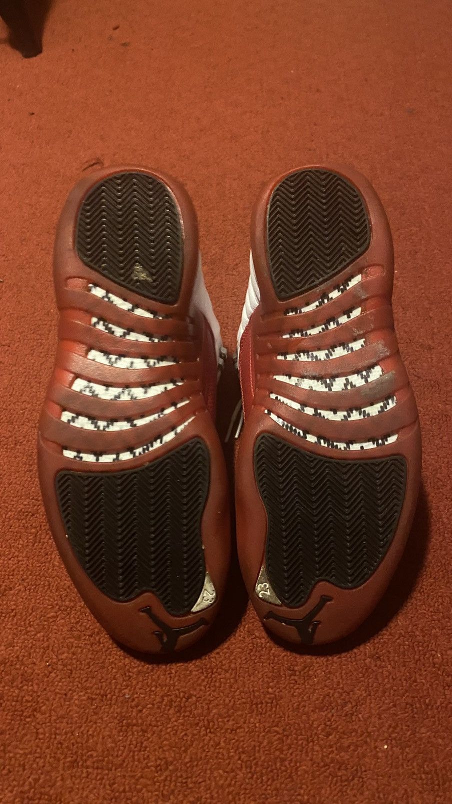 Jordan Brand Jordan 12 Red Size US 12 / EU 45 - 6 Thumbnail