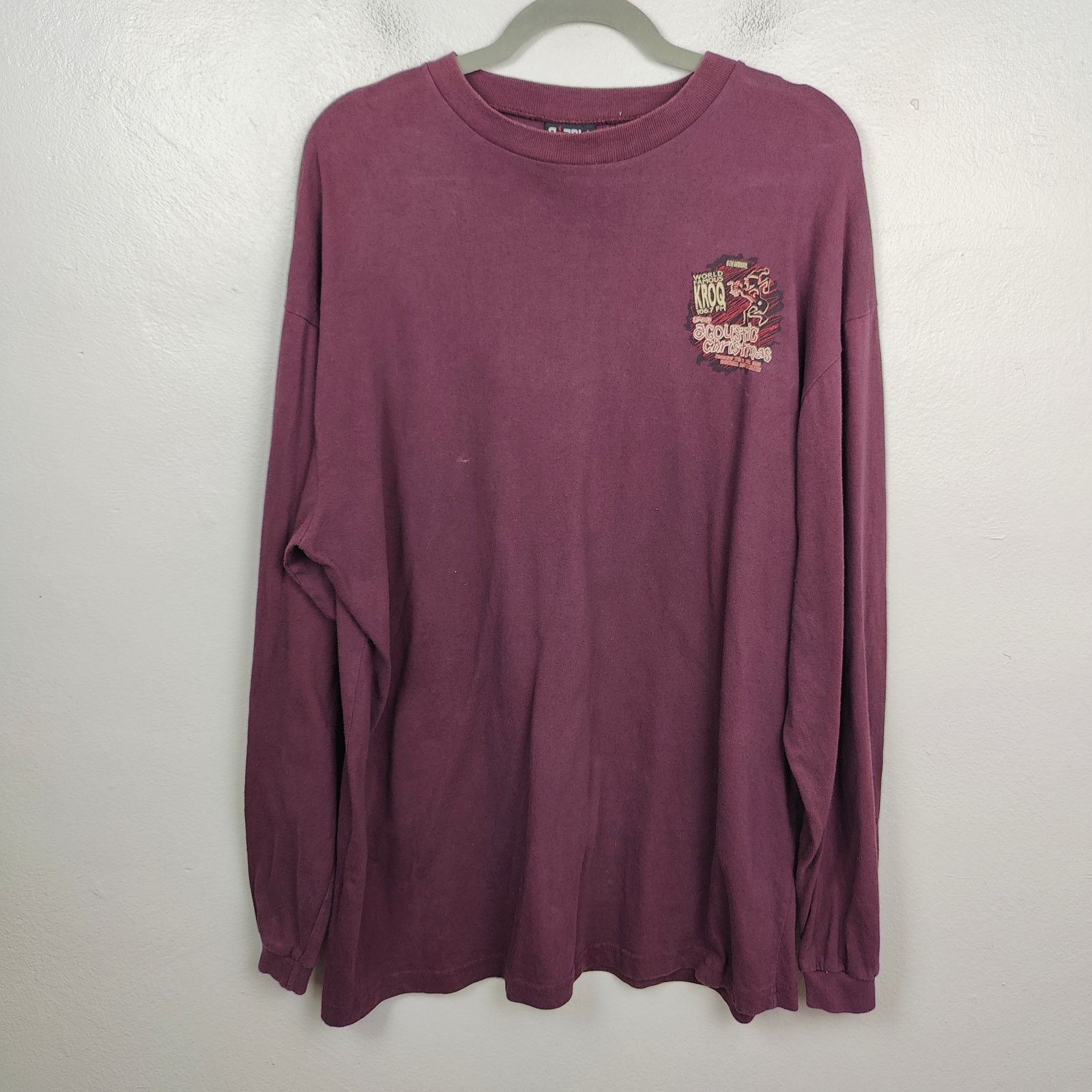 Giant Vintage 1995 KROQ Almost Acoustic Christmas T-Shirt Large Size US L / EU 52-54 / 3 - 3 Thumbnail