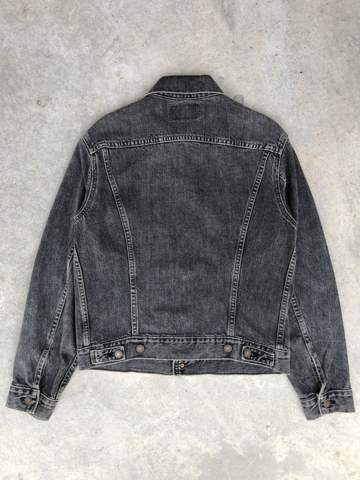 Levi's Vintage 90s Levis Denim Jacket Distressed Denim Size US M / EU 48-50 / 2 - 2 Thumbnail