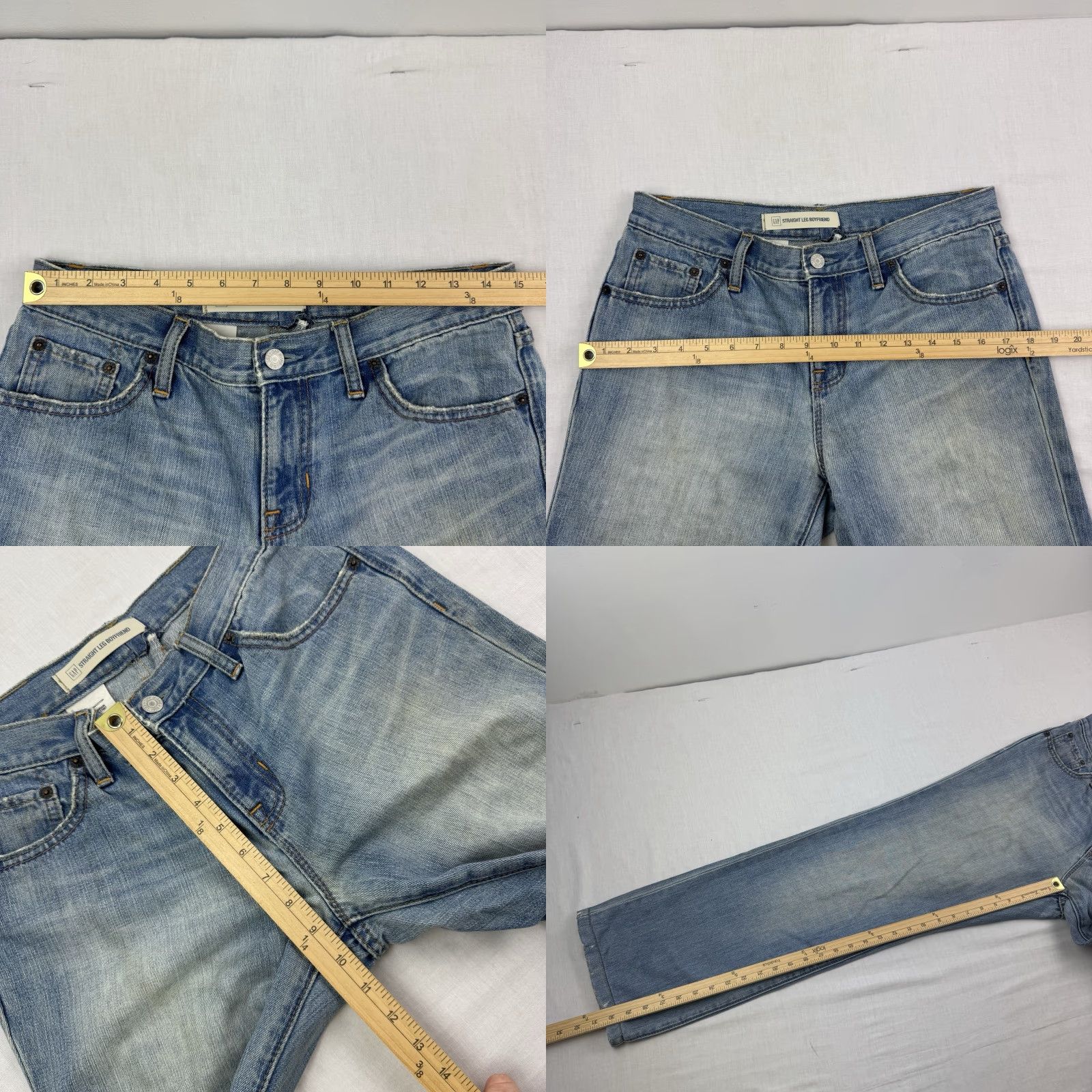 Gap Vintage Gap Boyfriend Jeans Womens 8 Regular Straight Leg Hemmed Y2K Classic Size 30" / US 8 / IT 44 - 8 Thumbnail
