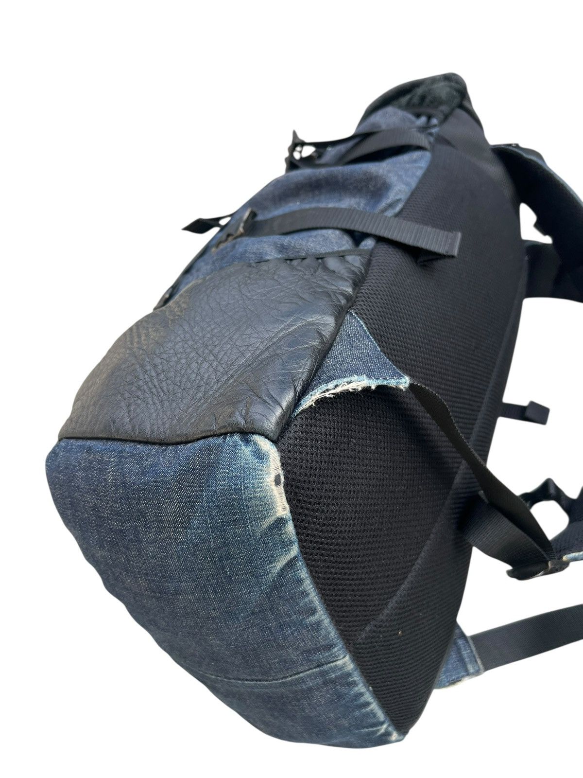 Leather DECADE Japan Distressed Backpack Leather Cotton Size ONE SIZE - 15 Thumbnail