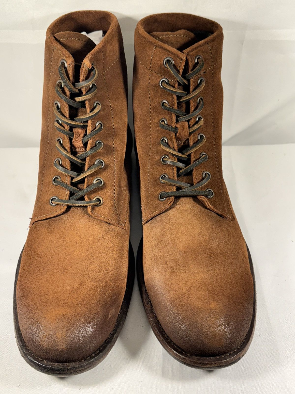 Frye FRYE Tyler Flex Lace Up Boots Brown Suede Size US 12 / EU 45 - 3 Thumbnail