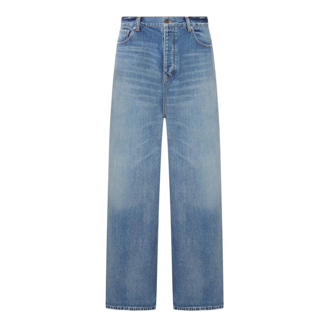 Balenciaga Balenciaga Cut Up Double Waist Baggy Denim Black/Dark