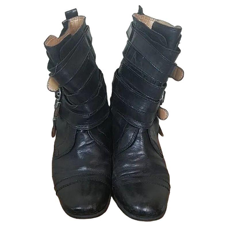 Nine West Nine West Boots Leather Booties Moto Boots Womens 7.5 Saidee Size US 7.5 / EU 40-41 - 2 Thumbnail