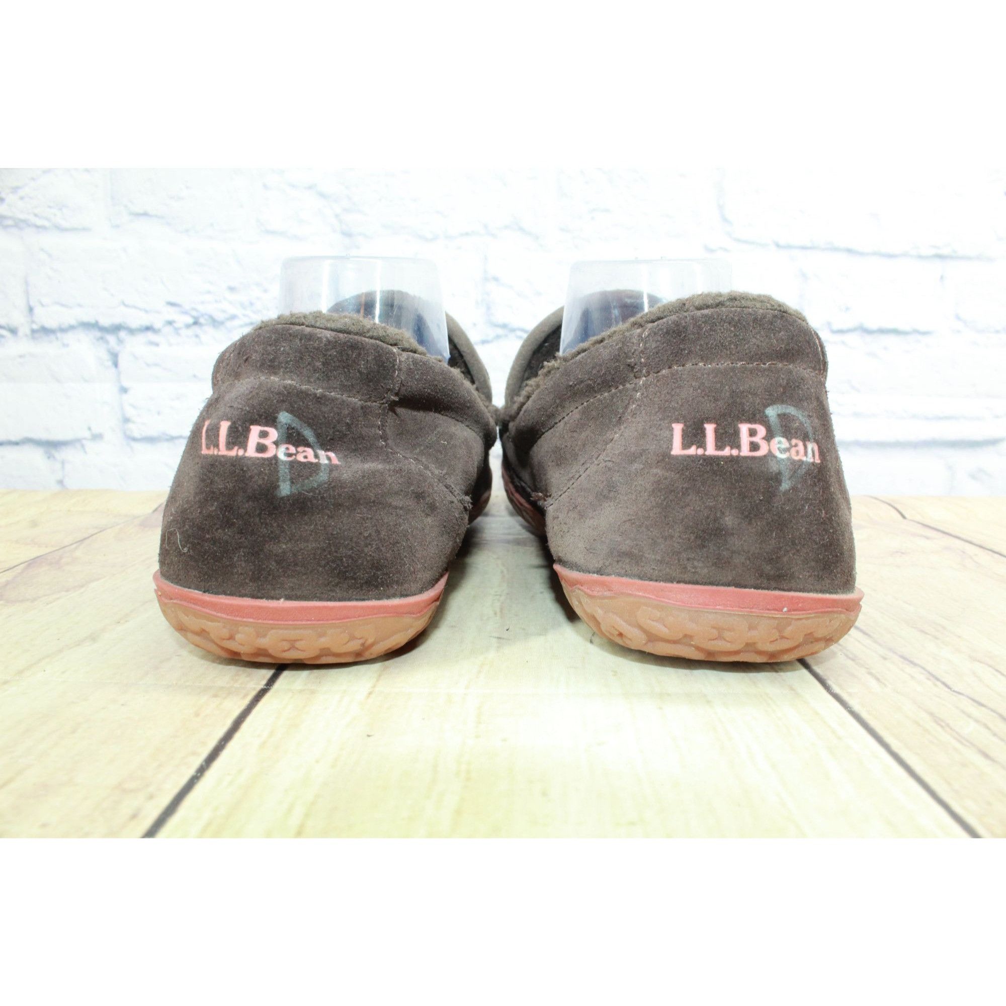 L.L. Bean LL Bean Men's Suede Fleece Lined Mountain Moccasin Slippers Size US 10 / EU 43 - 9 Thumbnail