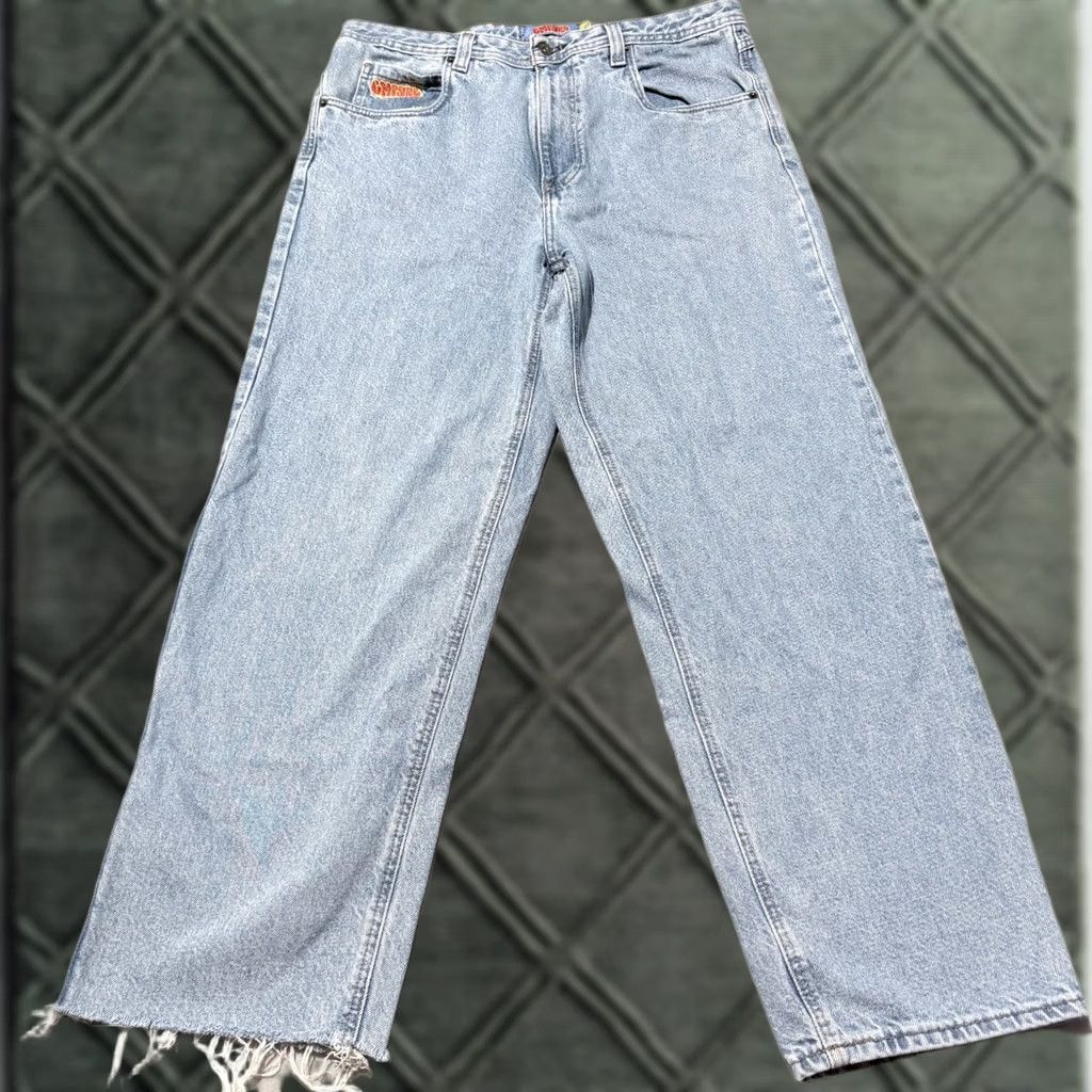 Empyre Empyre Jeans Men's Light Blue Denim 5-Pocket 36x27 Straight Relaxed Skate Jeans Size US 36 / EU 52 - 1 Thumbnail