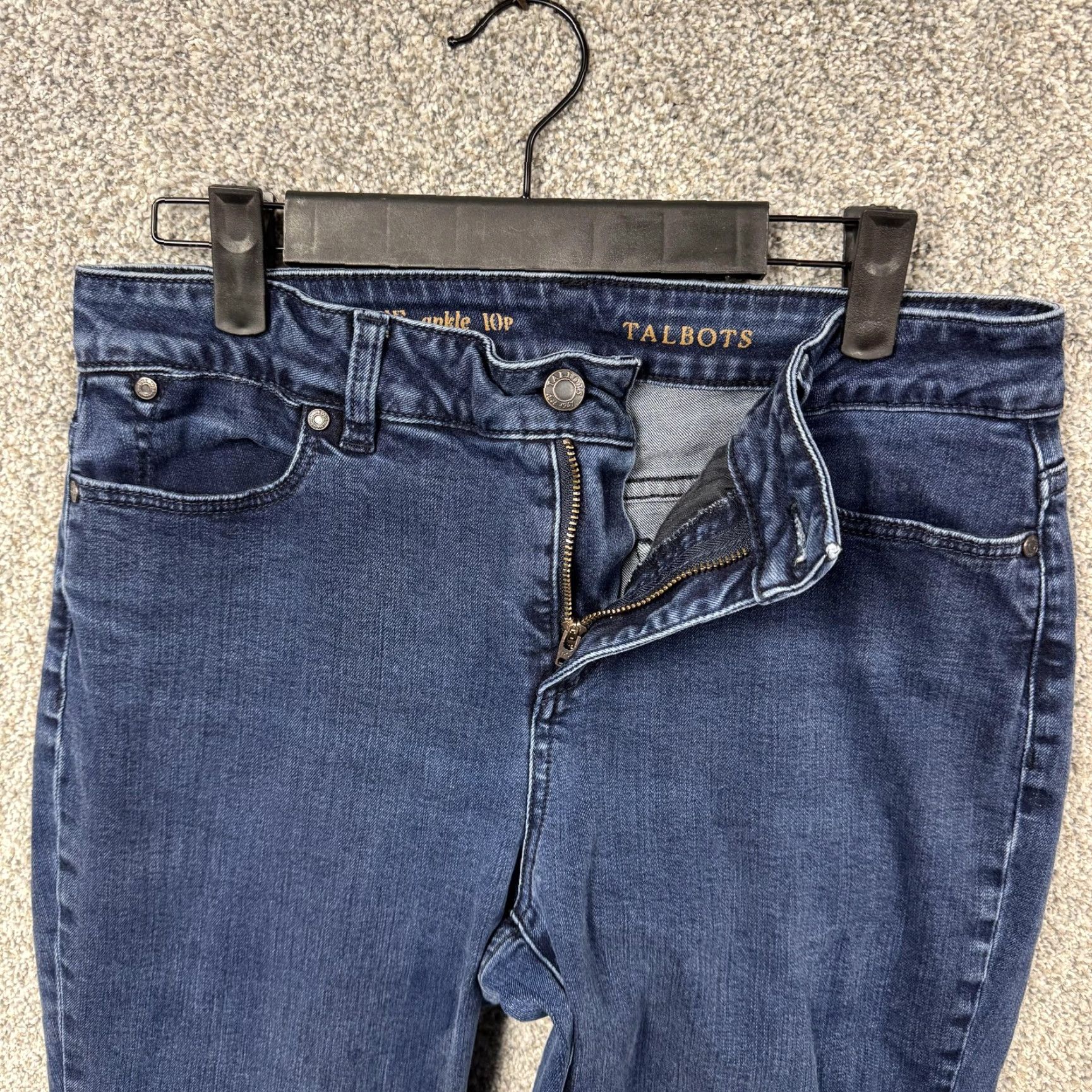 Talbots Talbots Jeans Womens 10P Blue Heritage Ankle Skinny Stretch Denim Pants Mid Rise Size 32" / US 10 / IT 46 - 6 Thumbnail