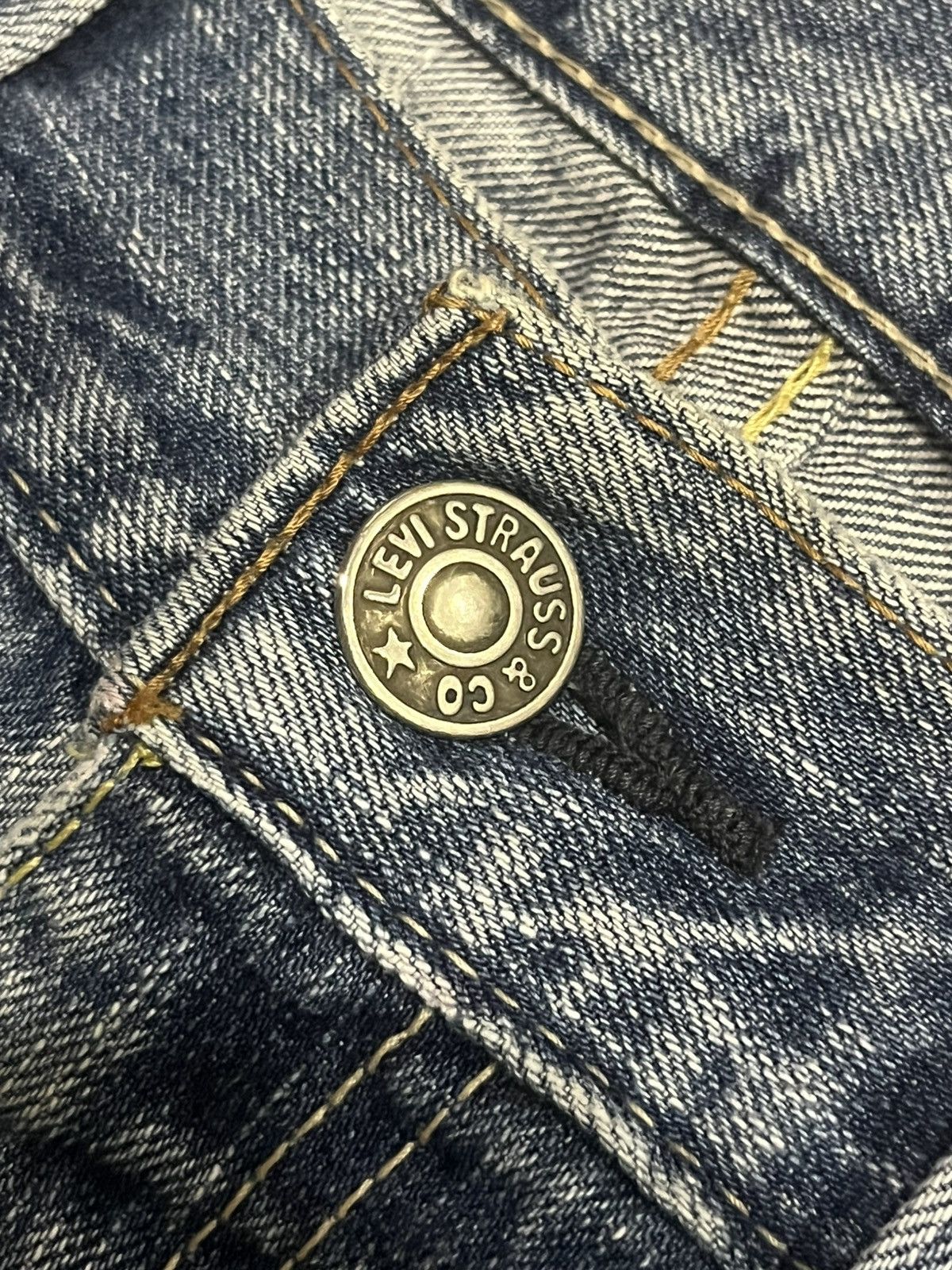 Levi's ⚡️Loose Fit⚡️Vintage Levi’s 502 Blue Faded Washed Smokey Jeans Size US 34 / EU 50 - 5 Thumbnail