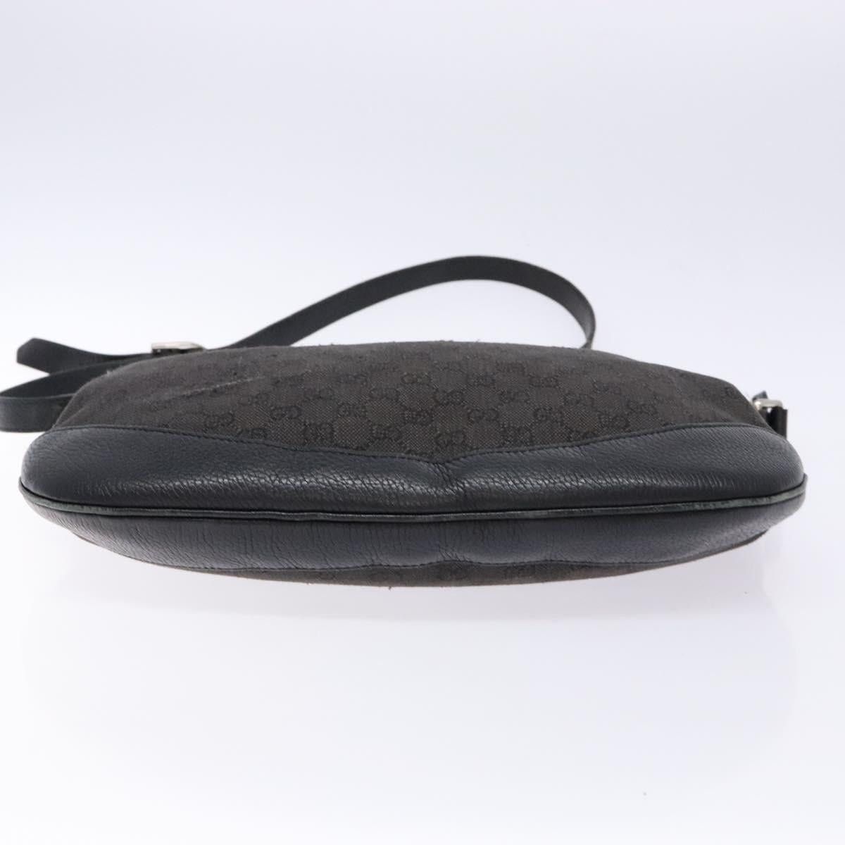 Gucci GUCCI GG Canvas Shoulder Bag Black Silver Size ONE SIZE - 9 Thumbnail