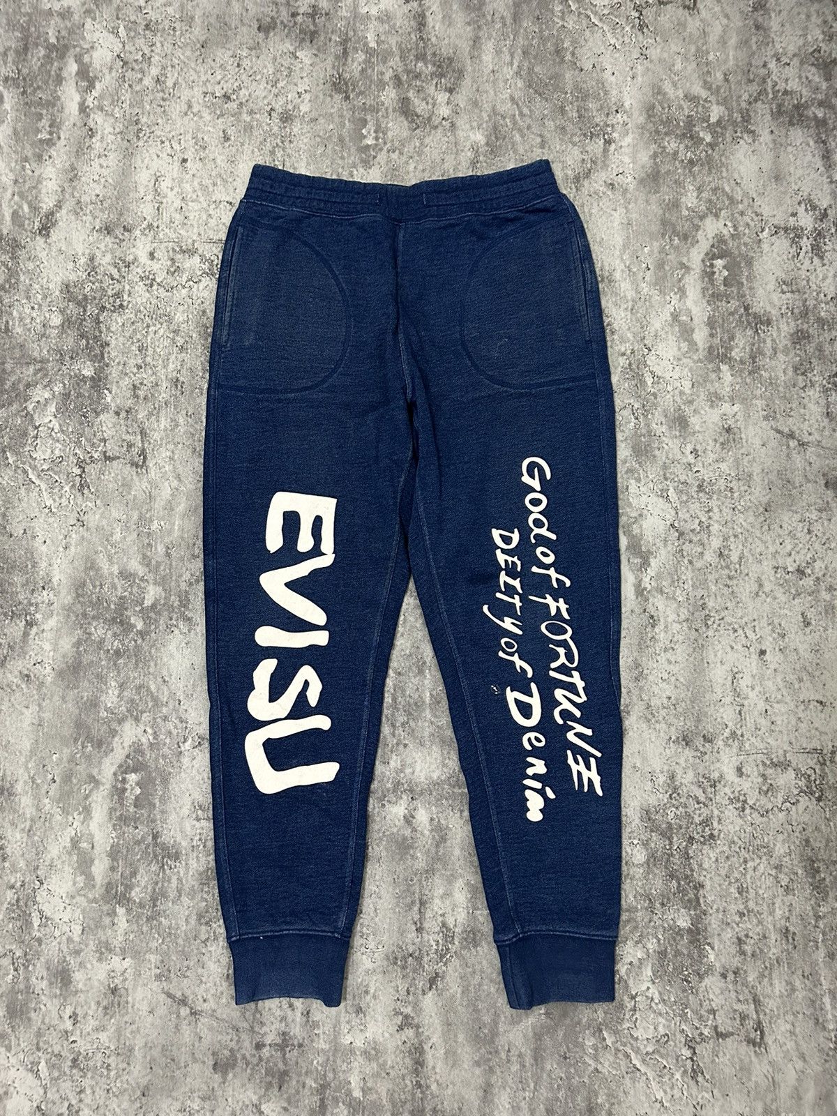 Evisu Evisu Custom Made God Of Fortune Jogger Pants Size US 32 / EU 48 - 2 Thumbnail