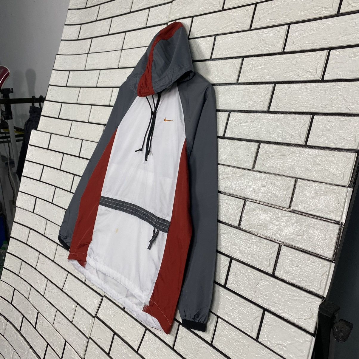 Nike 🔥VINTAGE ANORAK JACKET NIKE BIG SWOOSH Size M / US 6-8 / IT 42-44 - 2 Thumbnail