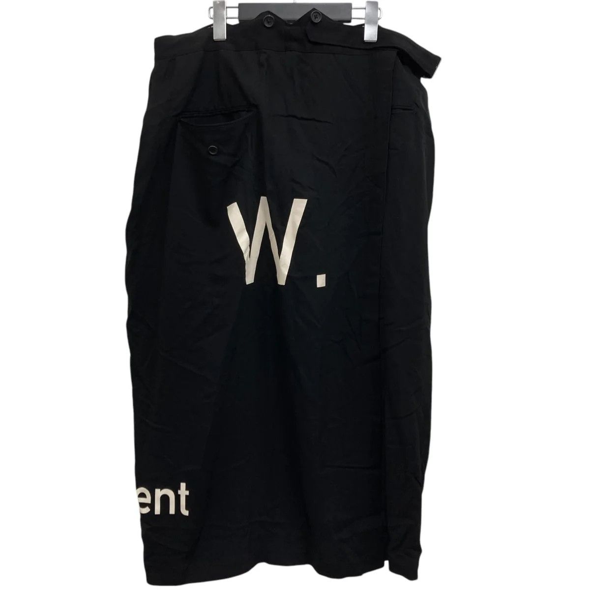 Yohji Yamamoto Yohji Yamamoto pour homme 24AW Rayon Cupra/Wrap Skirt Size US 39 - 2 Thumbnail
