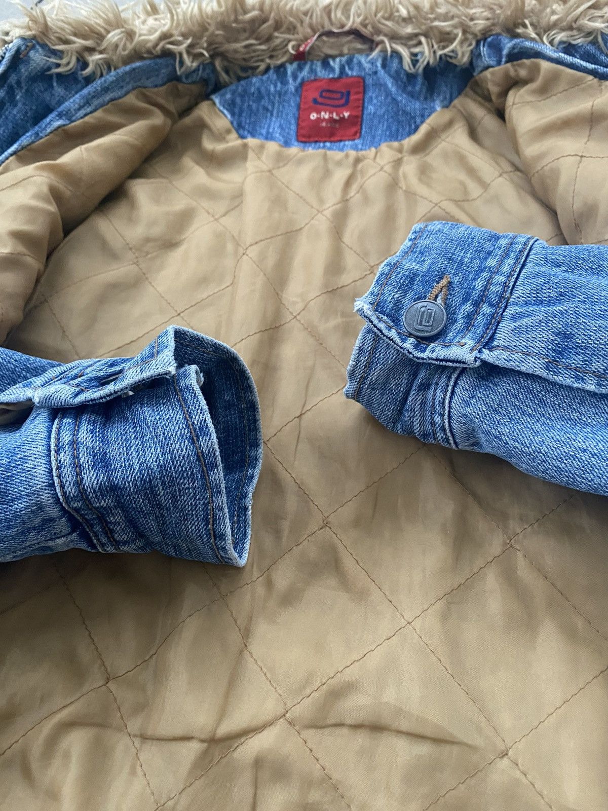 Japanese Brand Vintage 00s Fur/Denim Junta Watanabe Style Jacket Size US S / EU 44-46 / 1 - 7 Thumbnail