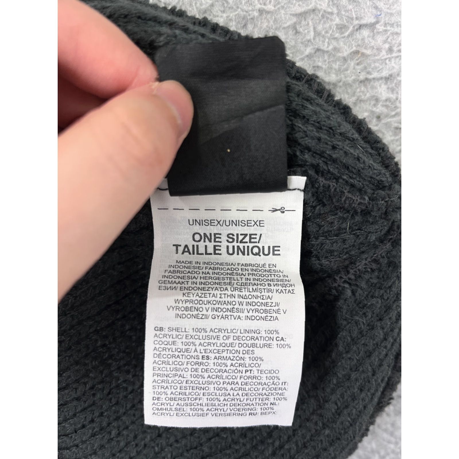 The North Face The North Face Beanie Adult One Size Gray Knit Acrylic Ski Snow Symplr Size ONE SIZE - 7 Thumbnail