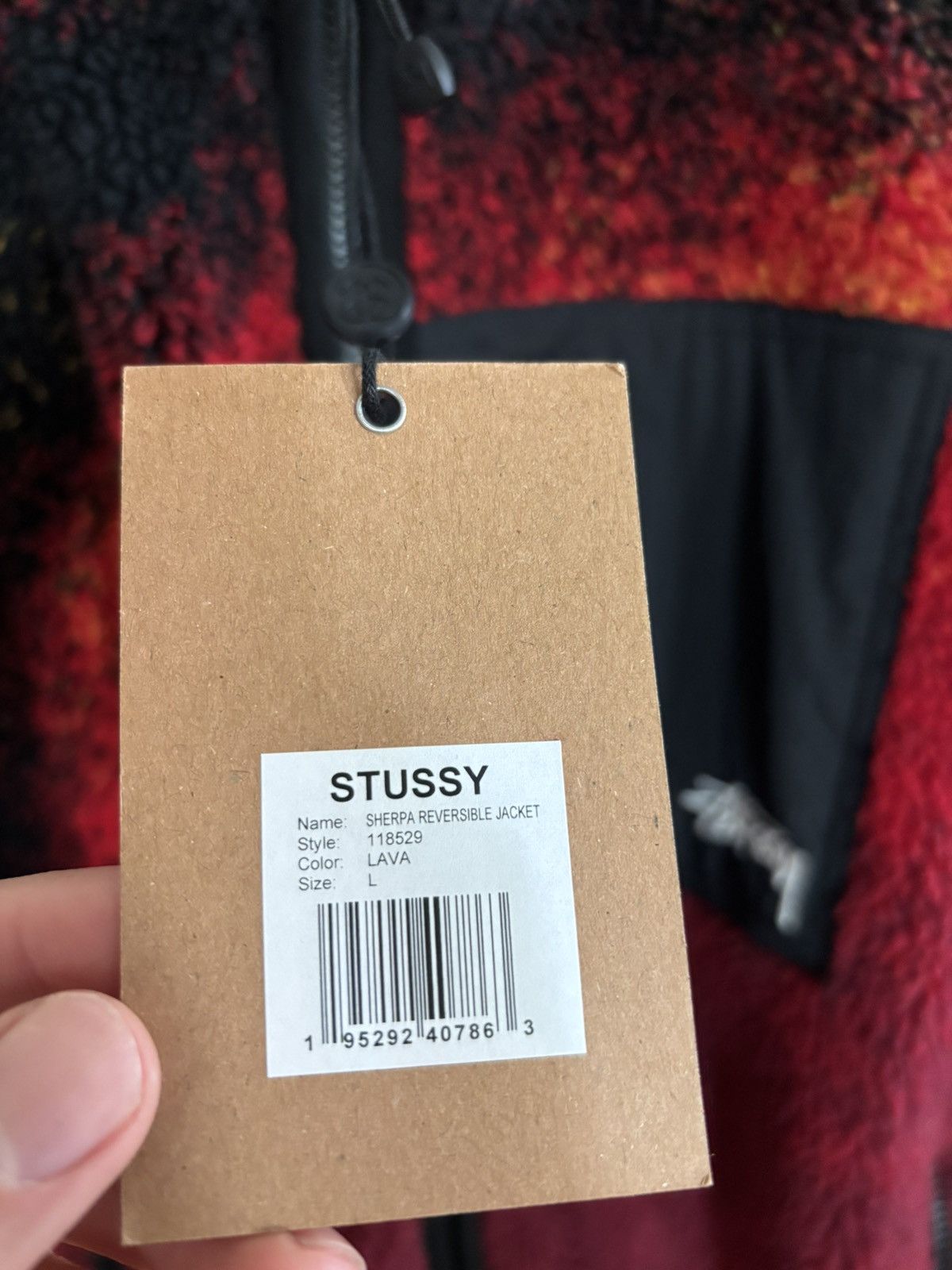 Stussy Lava sherpa size Large new with tags Size US L / EU 52-54 / 3 - 2 Thumbnail