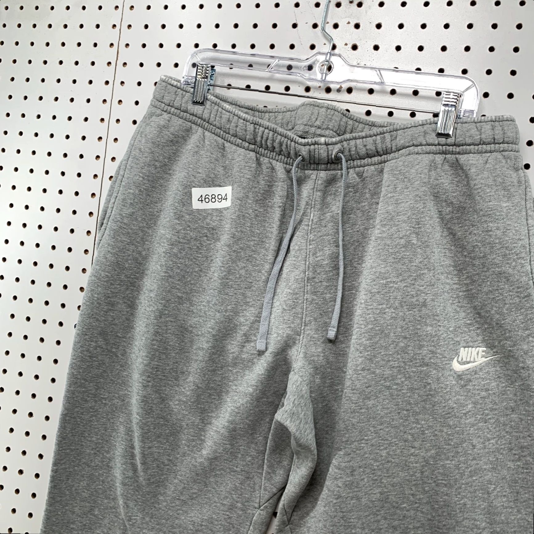 Nike VINTAGE Nike Sweatpants Mens 2XL Gray Relaxed Fit Fleece Drawstring Wide Leg Fleece Size US 39 - 6 Thumbnail