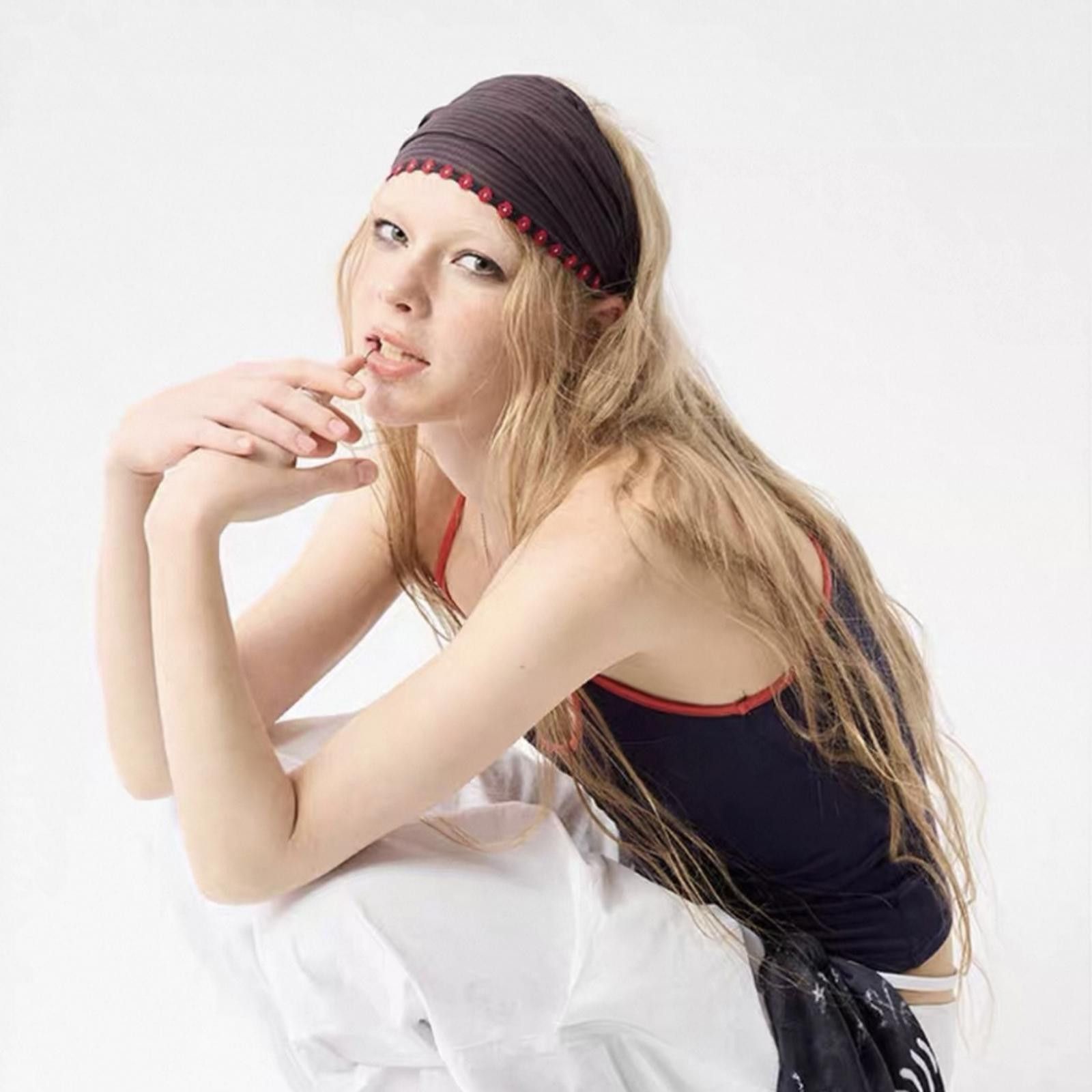 Japanese Brand Cotton Y2K Style Cute Headband OS Size ONE SIZE - 5 Thumbnail