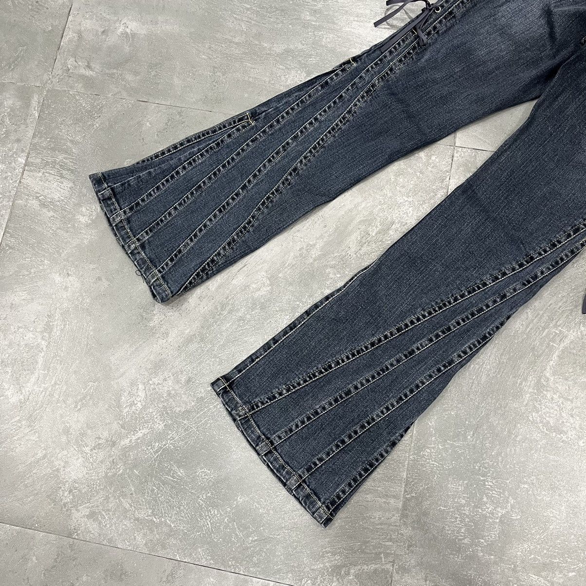 Japanese Brand Browdwin Lace Up Flared Pants Size US 28 / EU 44 - 8 Thumbnail