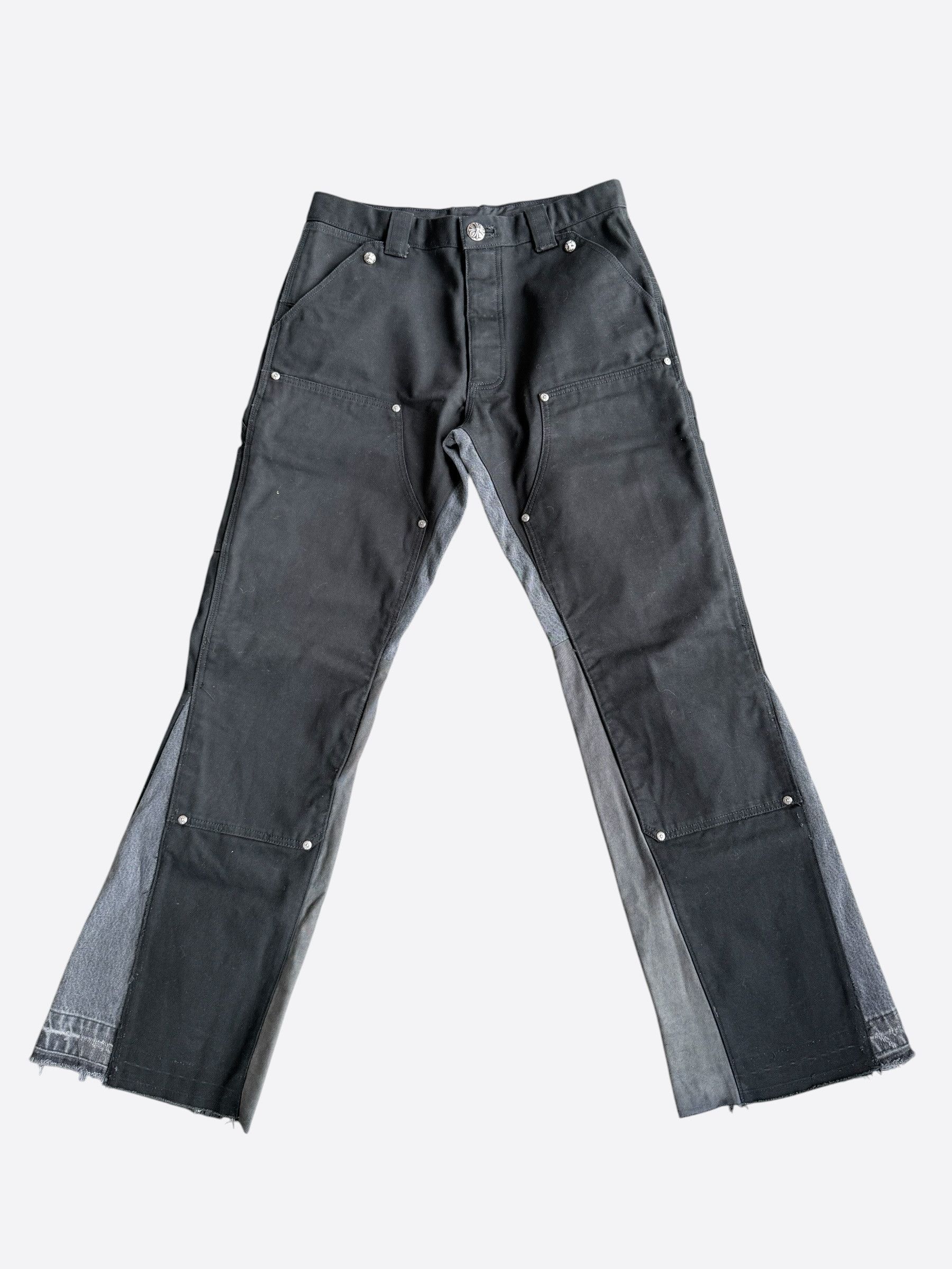 Chrome Hearts Chrome Hearts Black Flared Carpenter Pants Size US 30 / EU 46 - 1 Thumbnail
