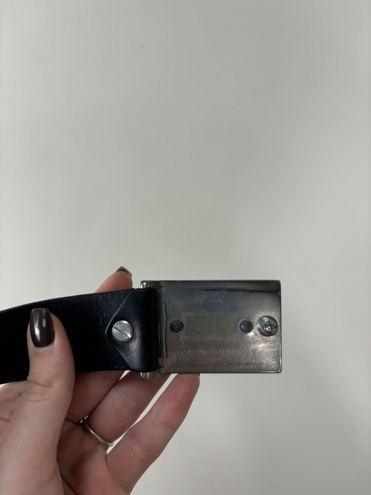 Oakley Vintage Oakley Style Y2K Hype Black Leather Belt Size ONE SIZE - 5 Thumbnail