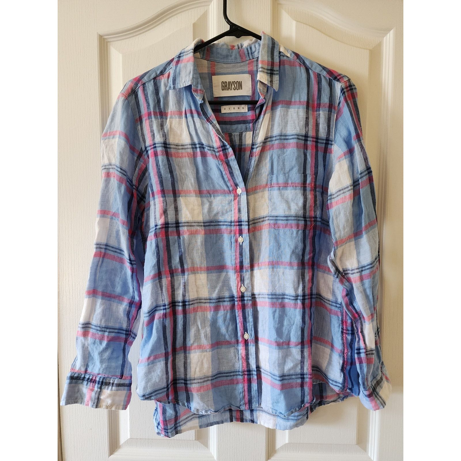 Other Grayson by Frank & Eileen Hero 100% Linen Shirt 2/Small Size S / US 4 / IT 40 - 1 Thumbnail