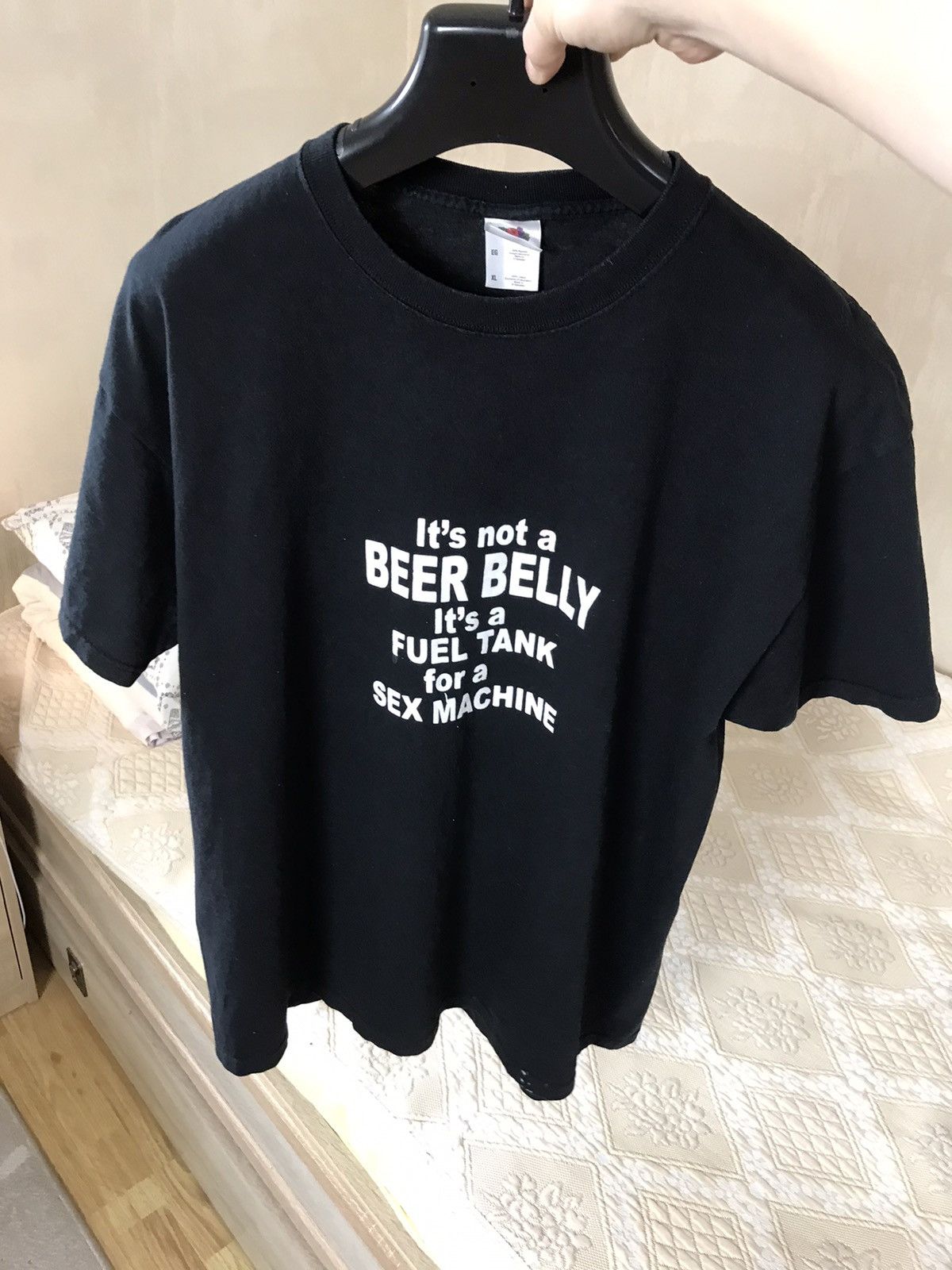 Vintage 🔥 Vintage Sex Machine Beer Belly Y2K Streetwear T Shirt Size US XL / EU 56 / 4 - 8 Thumbnail