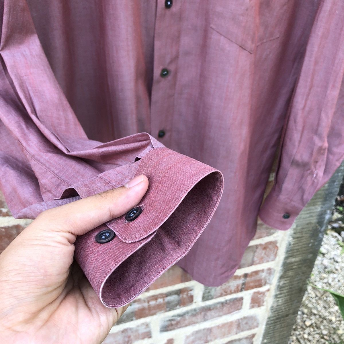 Issey Miyake × Japanese Brand × Pleats Please Issey Miyake ISSEY MIYAKE DESIGN STUDIO SHIRT 🍒 Size US M / EU 48-50 / 2 - 3 Thumbnail