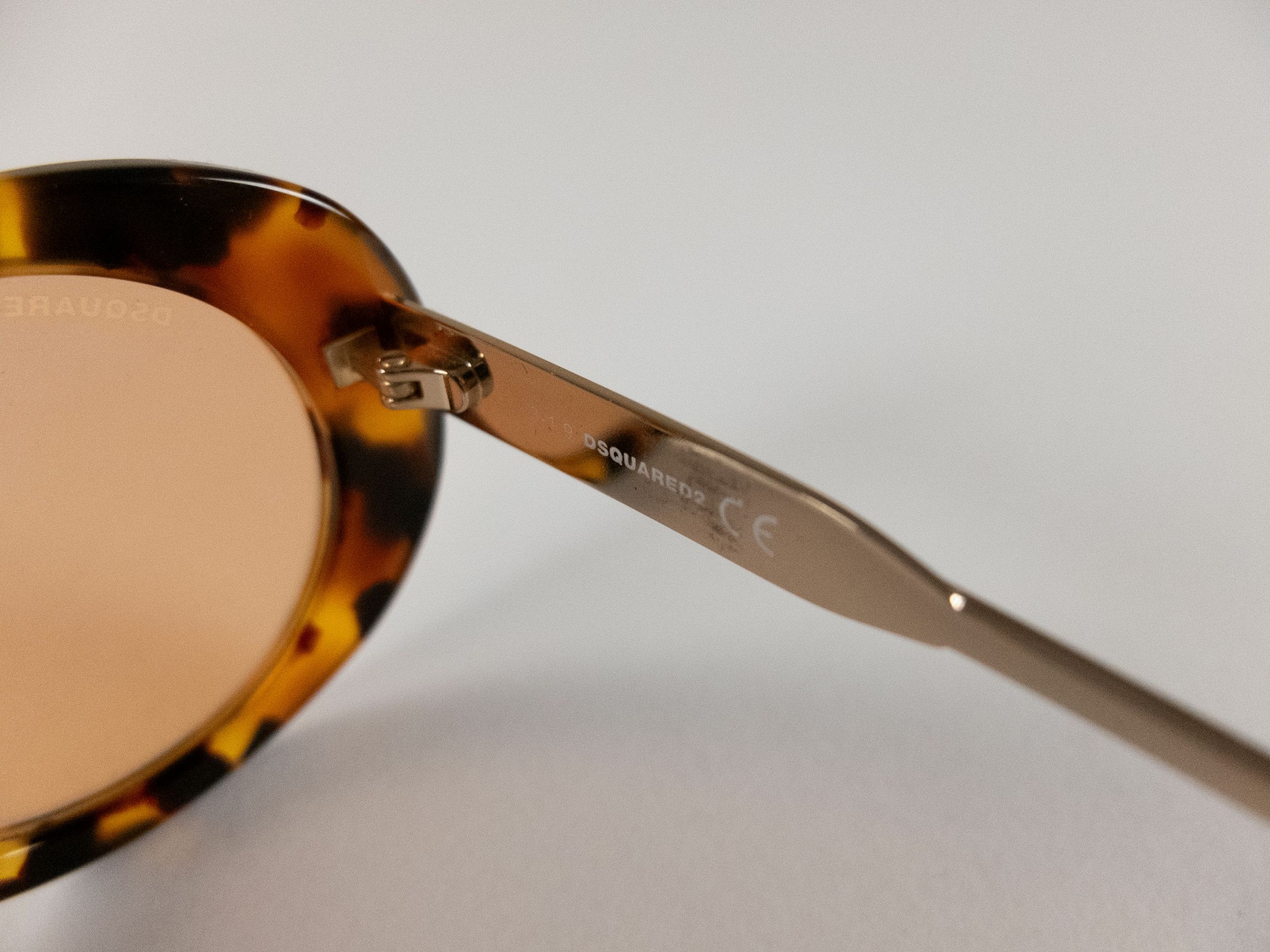 Dsquared2 DSQUARED2 Kurty brown tortoise shell oval acetate sunglasses Size ONE SIZE - 7 Thumbnail