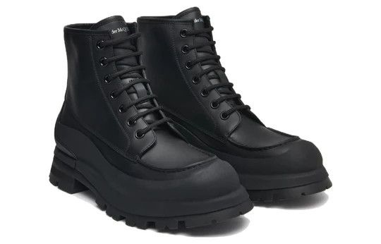 Alexander McQueen o1y1024 Ankle Boots in Black Size US 9.5 / EU 42-43 - 2 Thumbnail