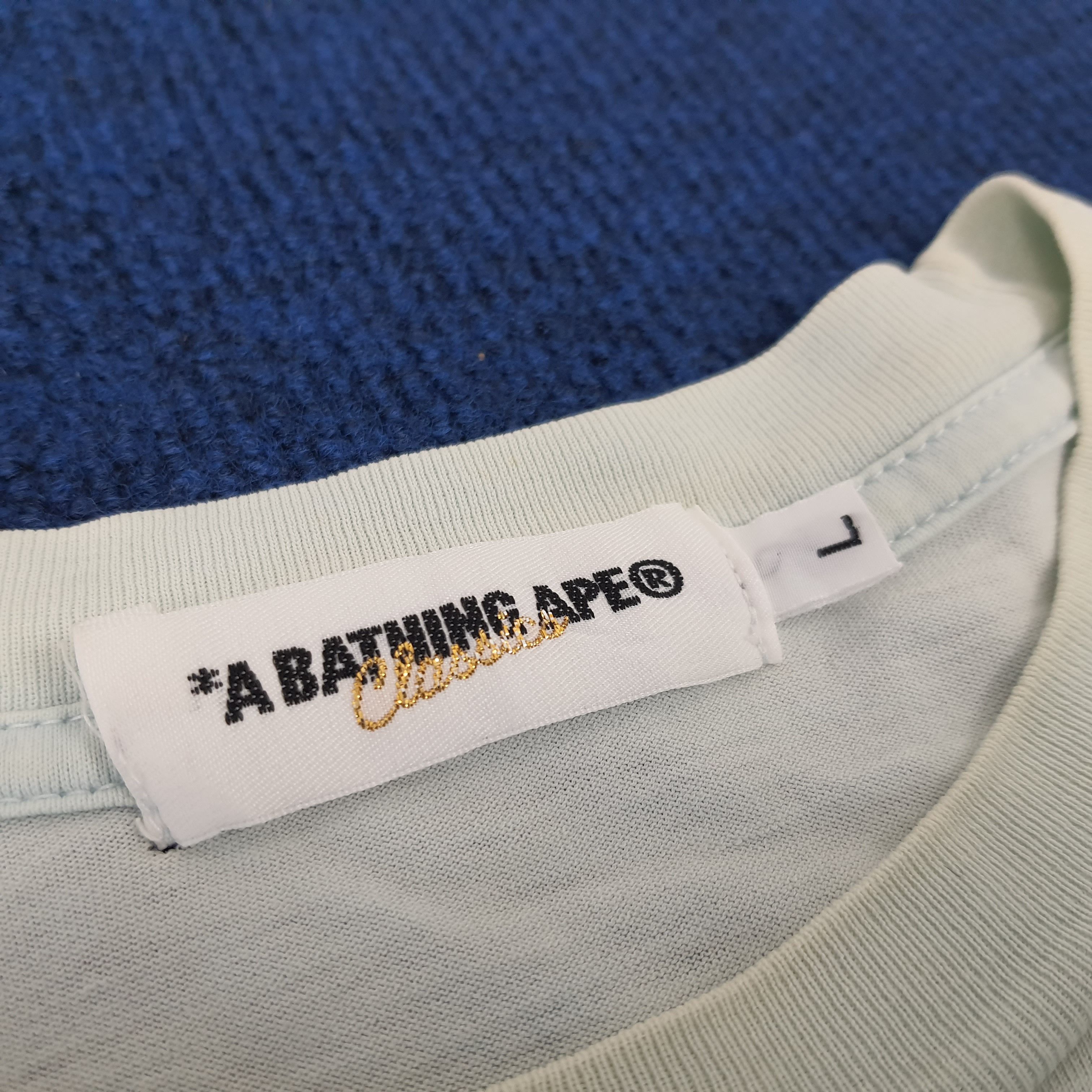 Japanese Brand × Vintage Vintage A Bathing Ape Logo Design Tshirt Size US L / EU 52-54 / 3 - 7 Thumbnail