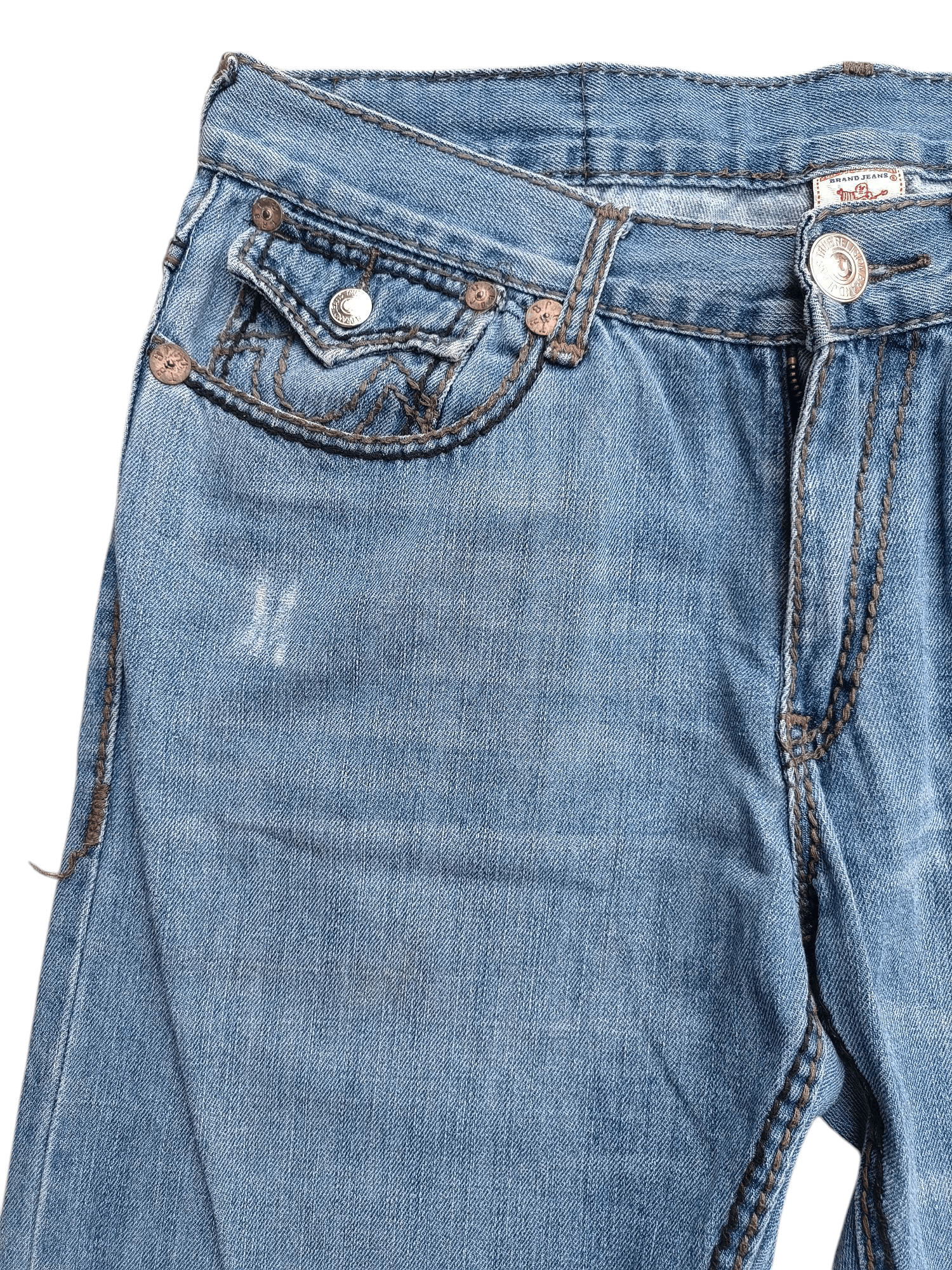 True Religion True Religion Joey Super T Distressed Baggy Denim TR020 Size US 36 / EU 52 - 4 Thumbnail