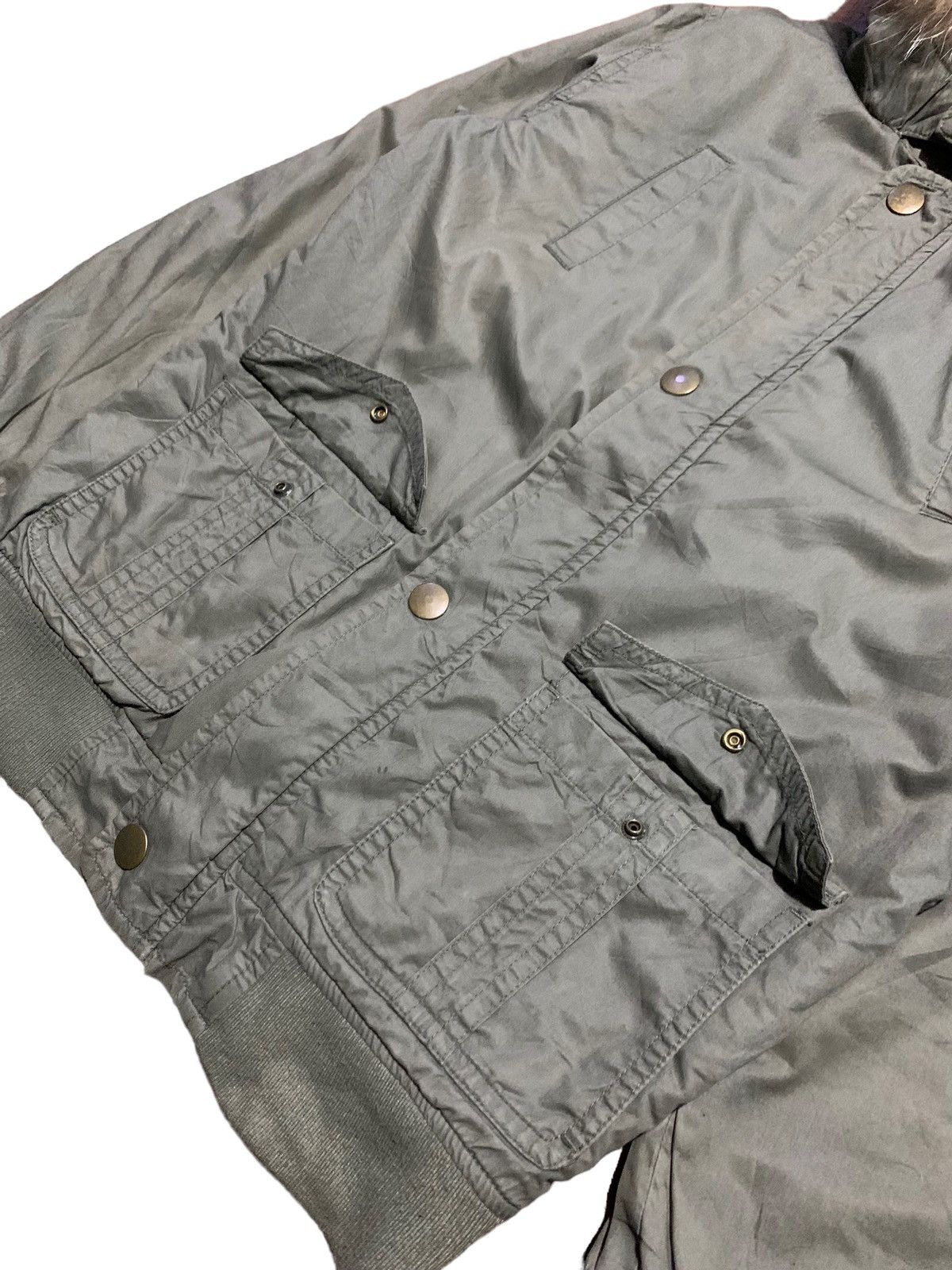 If Six Was Nine × Japanese Brand × Le Grande Bleu (L.G.B.) 1990s Blue moon blue poem fur hoodie military jacket Size US M / EU 48-50 / 2 - 5 Thumbnail