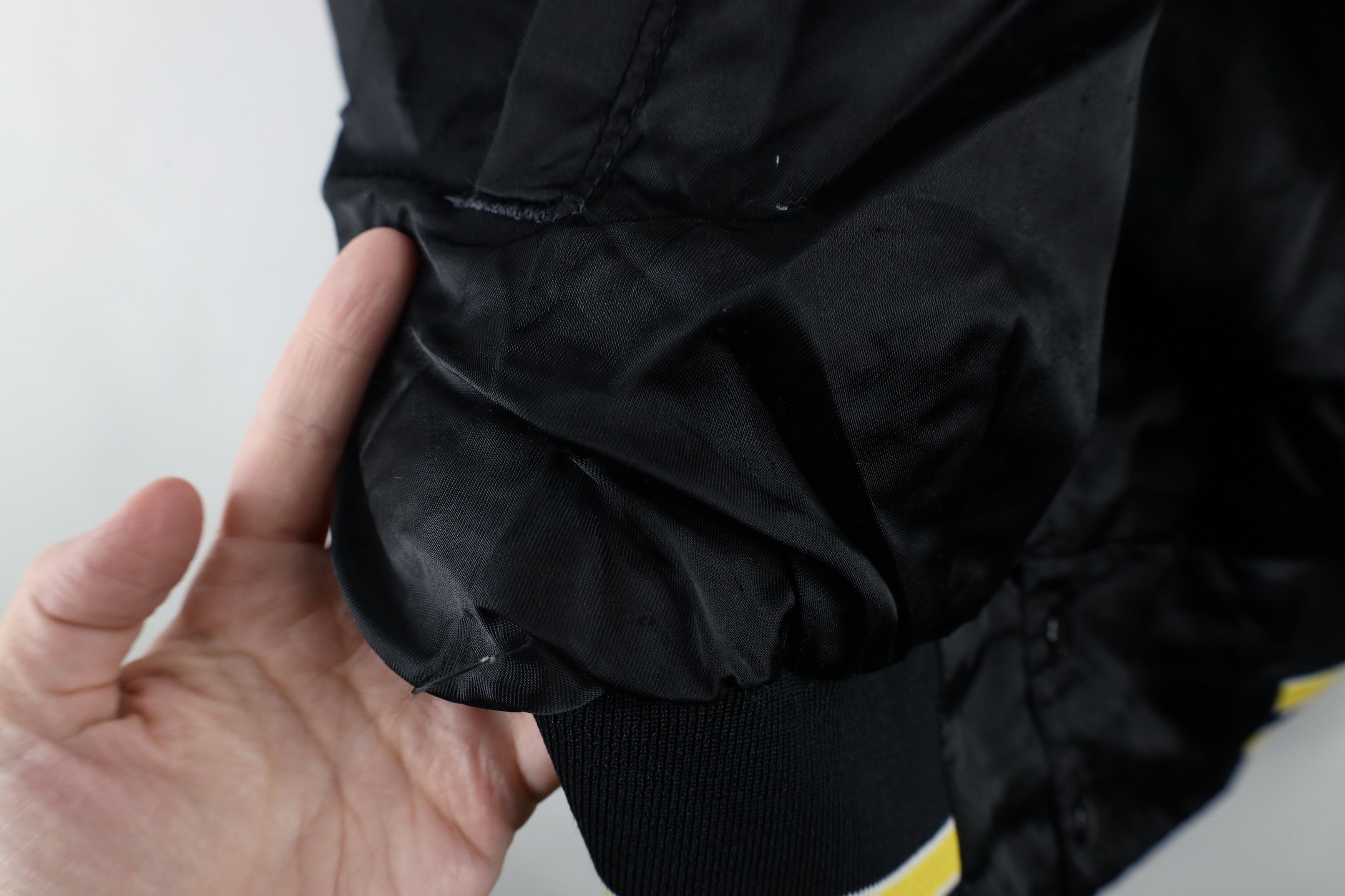 Vintage Vintage 80s Streetwear Lined Satin Bomber Jacket Black USA Size US XL / EU 56 / 4 - 7 Thumbnail