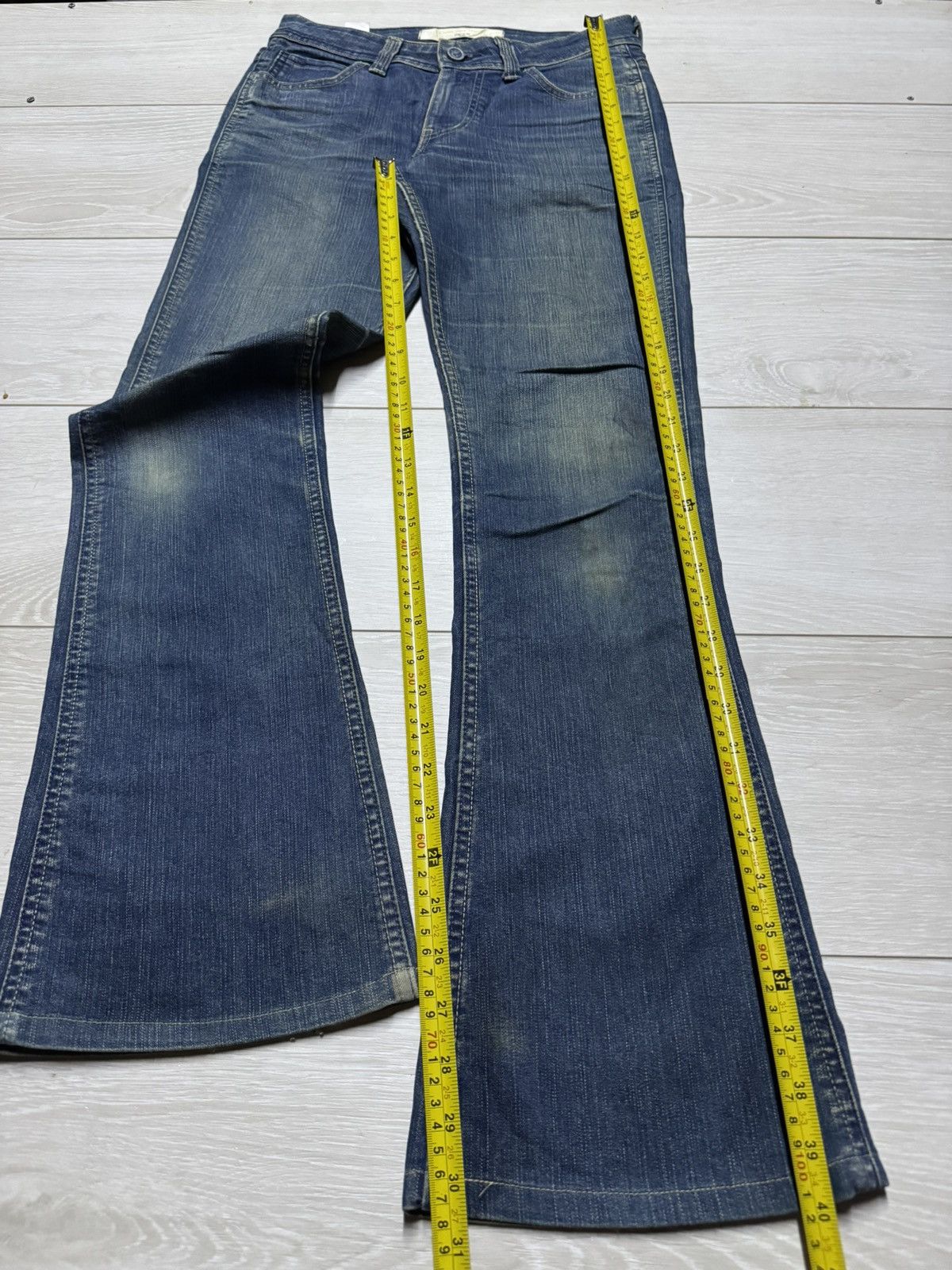 Japanese Brand Something Edwin Vienus Flare Bootcut Woman Jeans Size US 28 / EU 44 - 11 Thumbnail