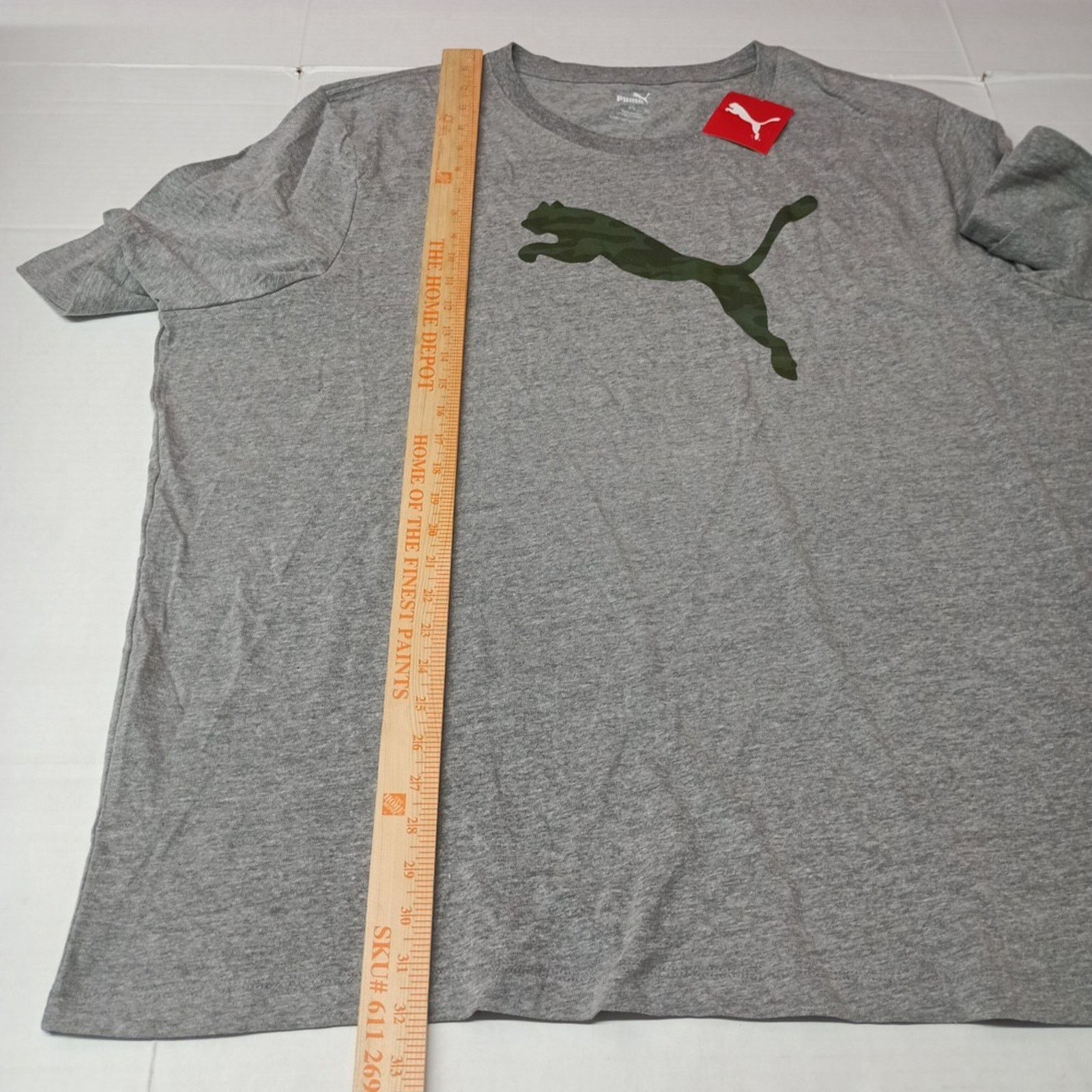 Puma Puma Sports Camo Graphic Tee Logo T-shirt Men's 4XL Gray Size US XXL / EU 58 / 5 - 5 Thumbnail