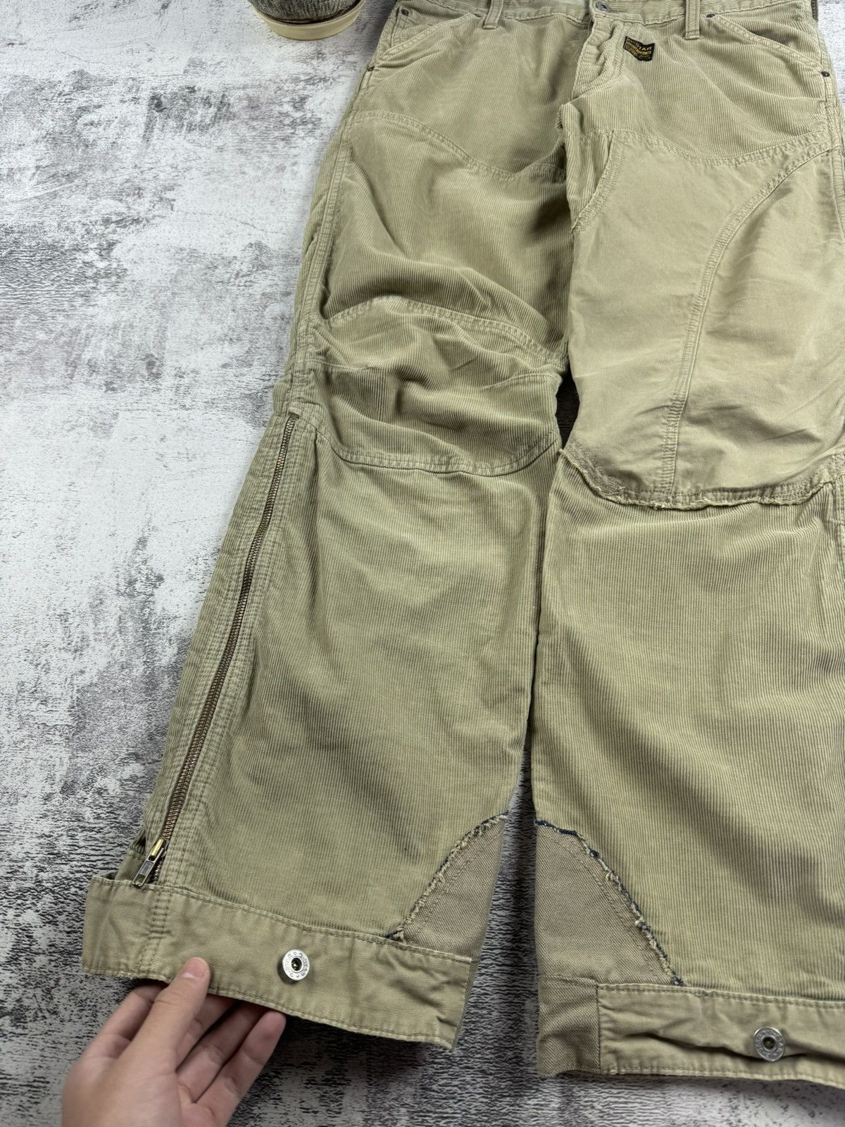 G-Star G-Star Denim Concept Elwood Velvet Y2K Pants Trousers Jeans Size US 33 - 8 Thumbnail