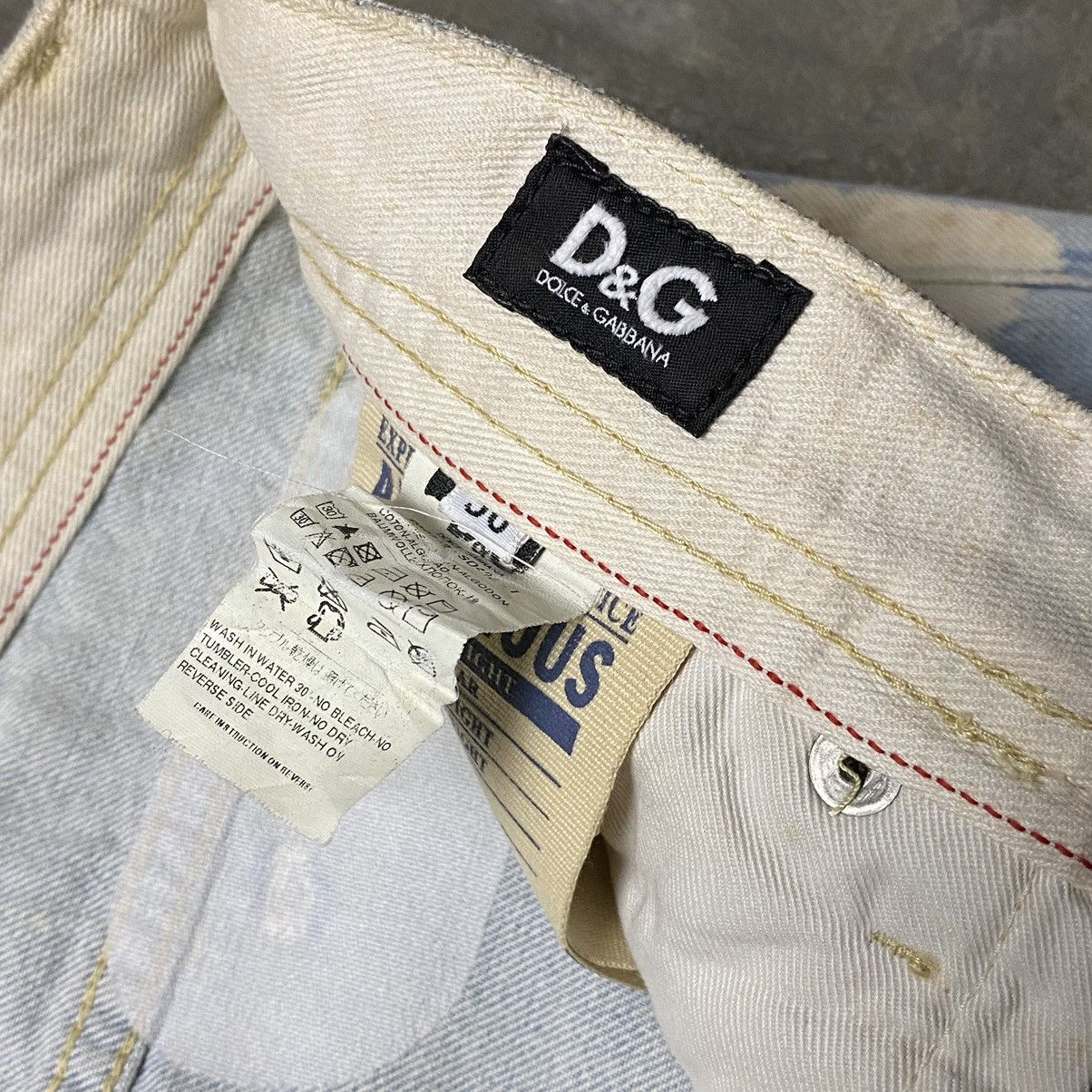 Dolce & Gabbana D&G Distressed Bleach Denim Jeans Size US 30 / EU 46 - 9 Thumbnail