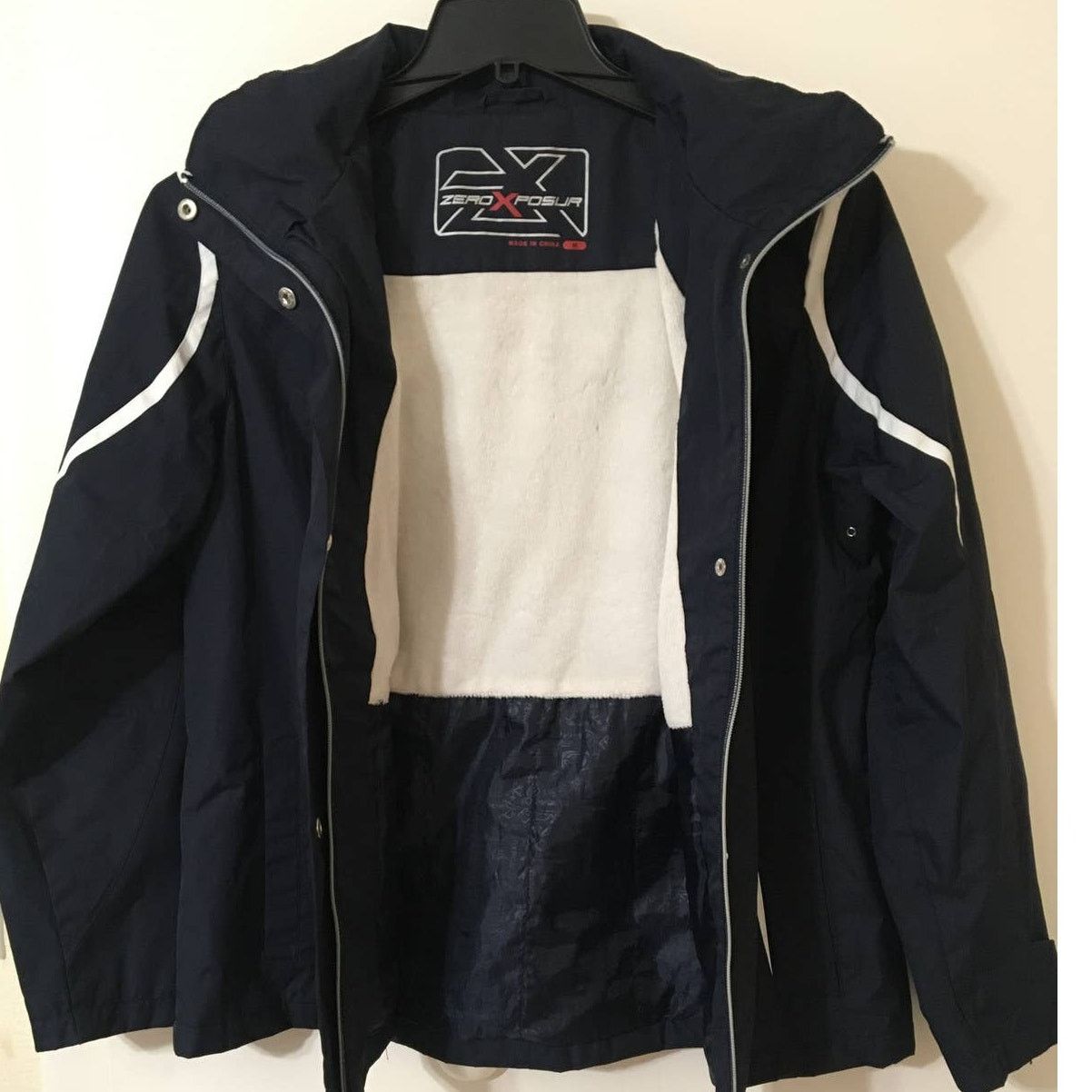 Other ZeroXposur Medium Navy Blue and White Jacket Fleece Lining Size M / US 6-8 / IT 42-44 - 8 Thumbnail