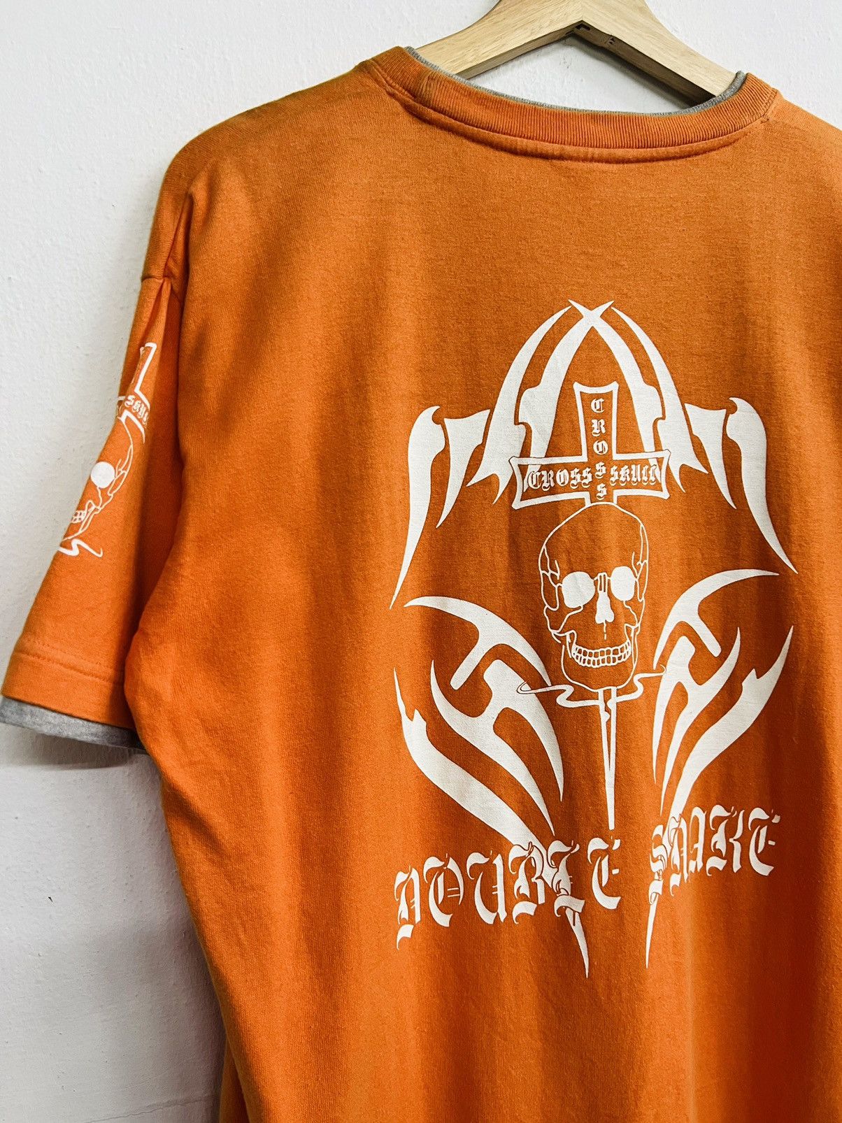 Japanese Brand VINTAGE SKULL CROSS BIG LOGO TEE Size US M / EU 48-50 / 2 - 13 Thumbnail