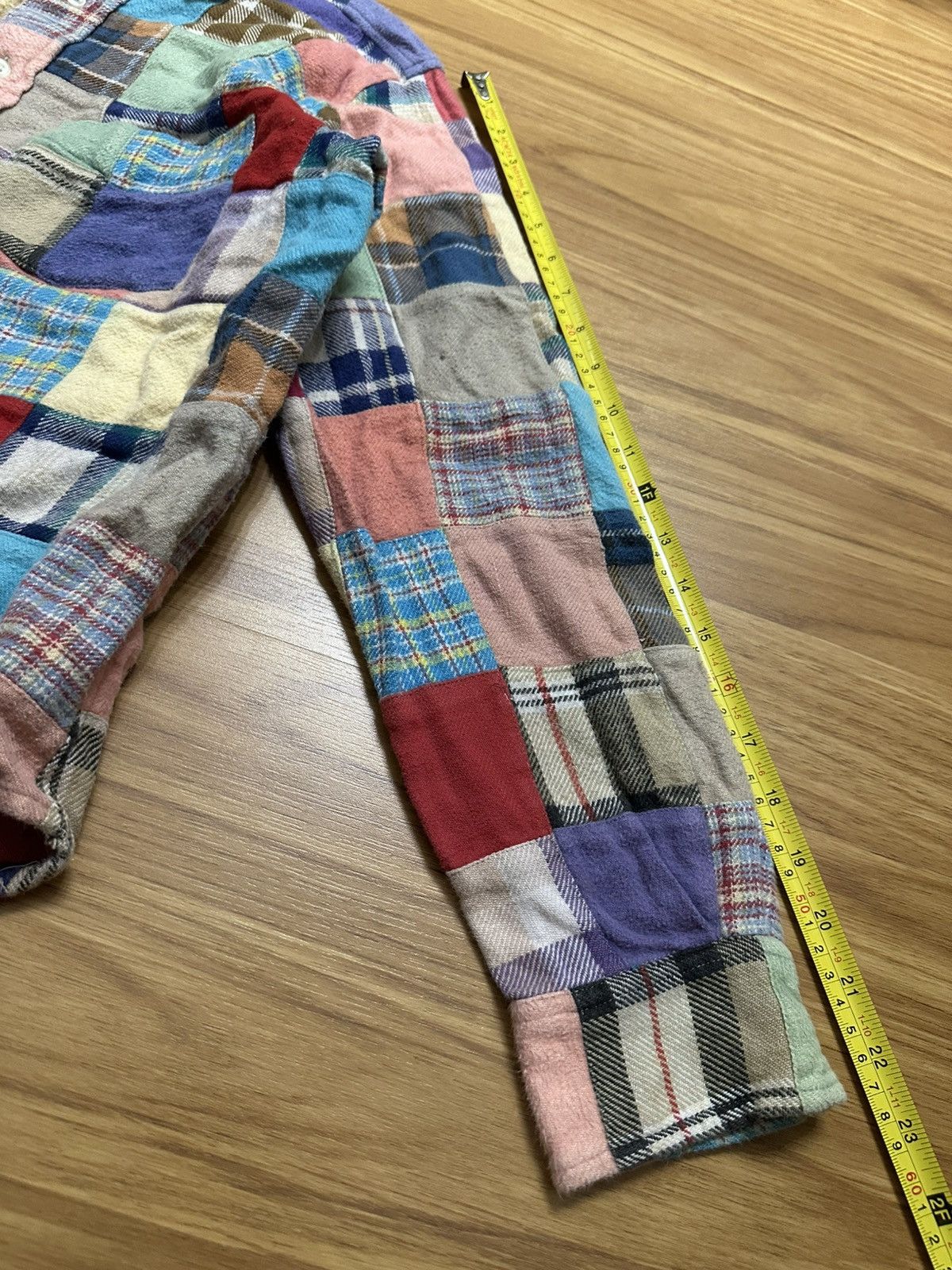 Japanese Brand × Sugar Cane Cube Sugar Japan Patchwork Single Pocket Button Up Shirt Size US M / EU 48-50 / 2 - 13 Thumbnail
